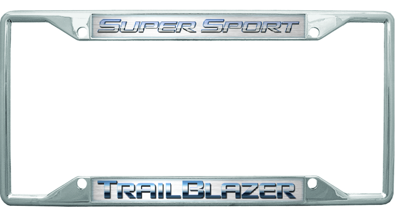Chevrolet Trail Blazer Super Sport Chrome License Plate Frame