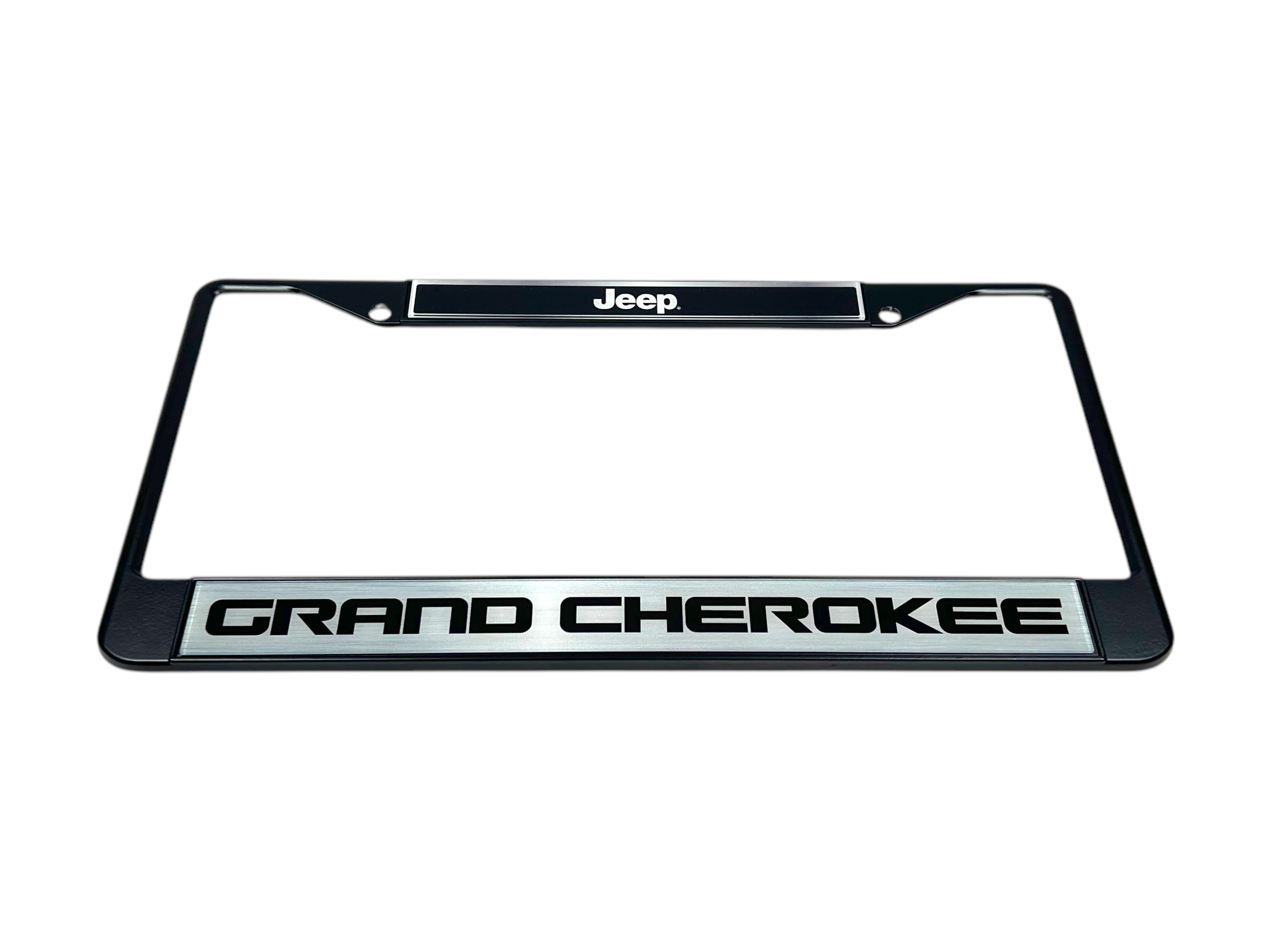 Jeep Grand Cherokee Black License Plate Frame