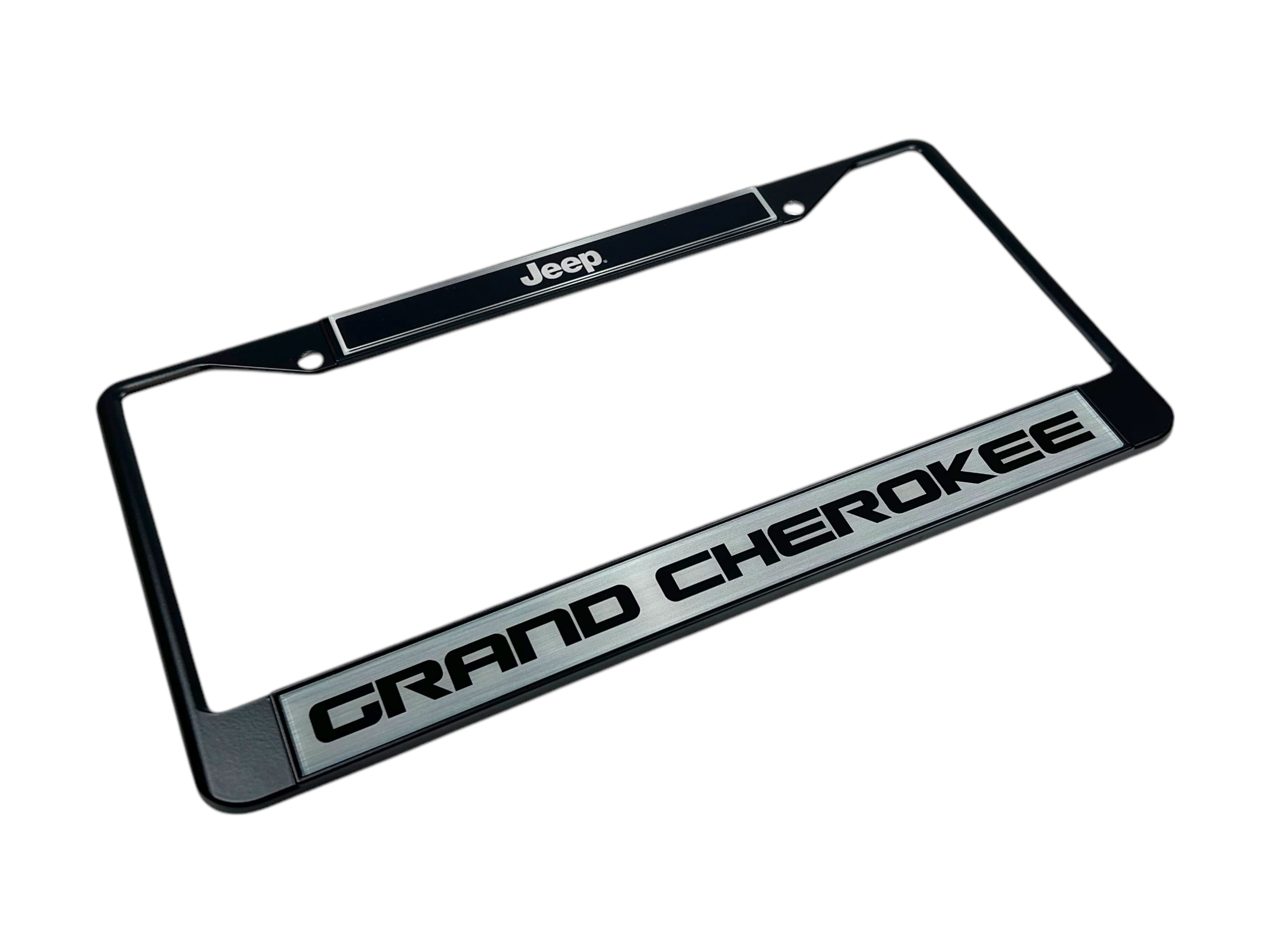 Jeep Grand Cherokee Black License Plate Frame