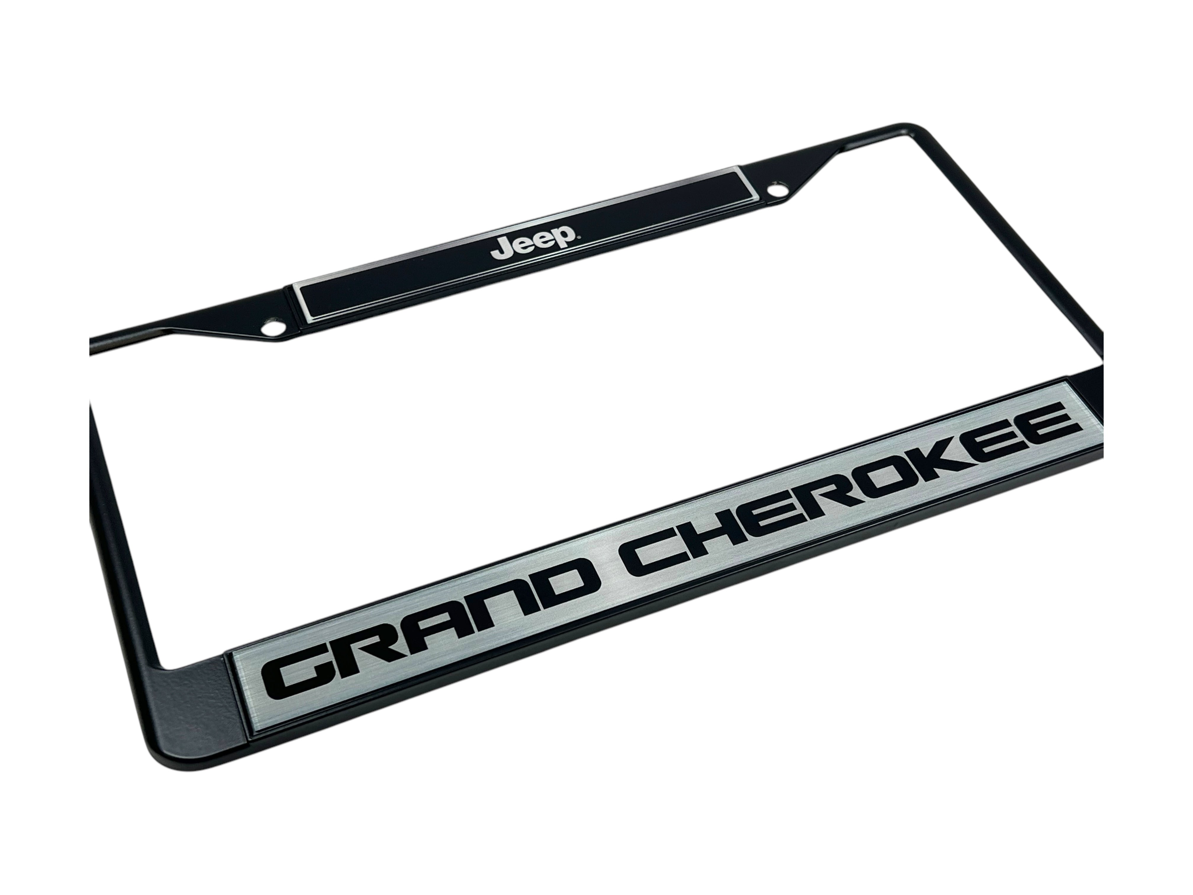 Jeep Grand Cherokee Black License Plate Frame