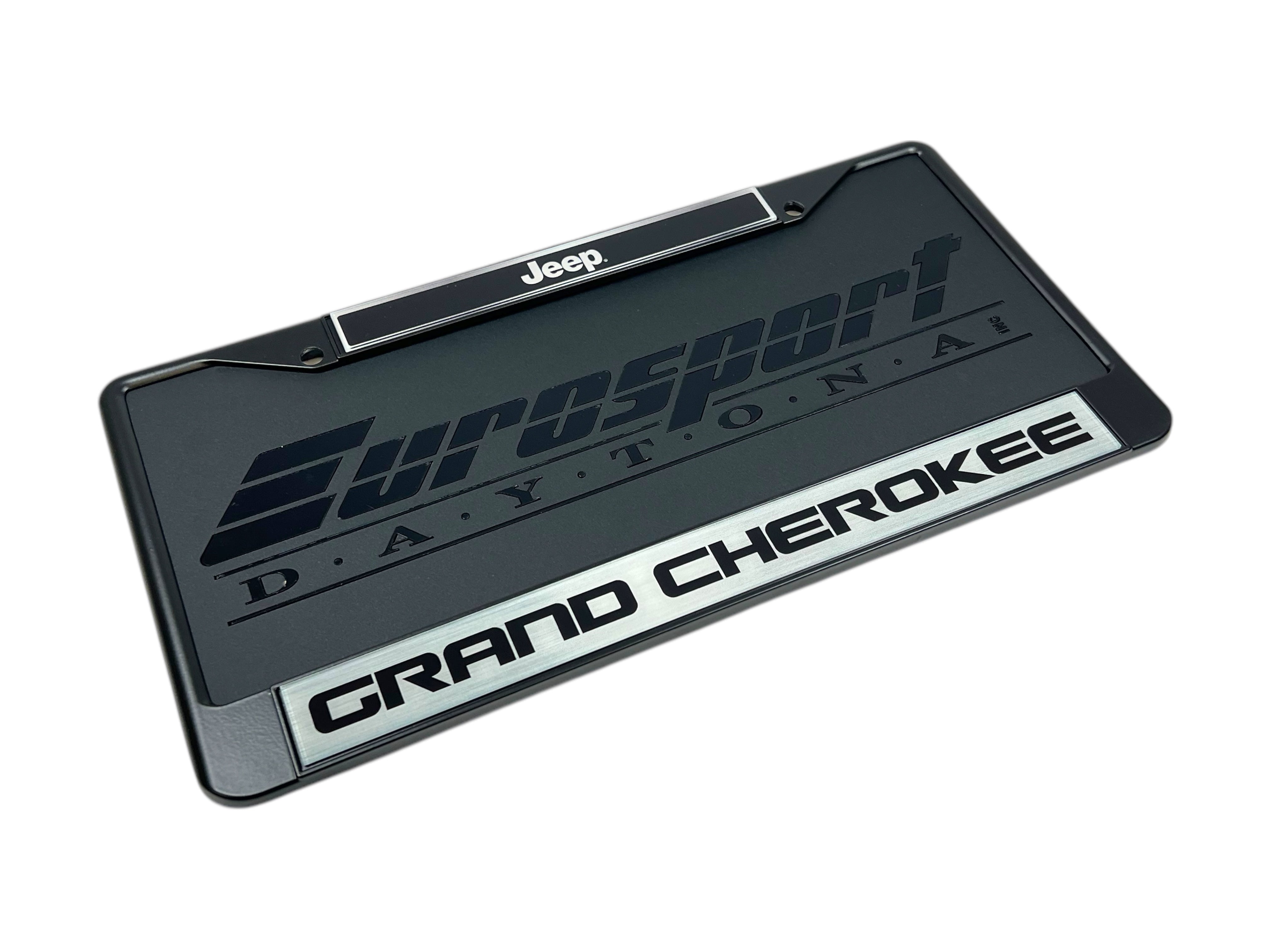 Jeep Grand Cherokee Black License Plate Frame