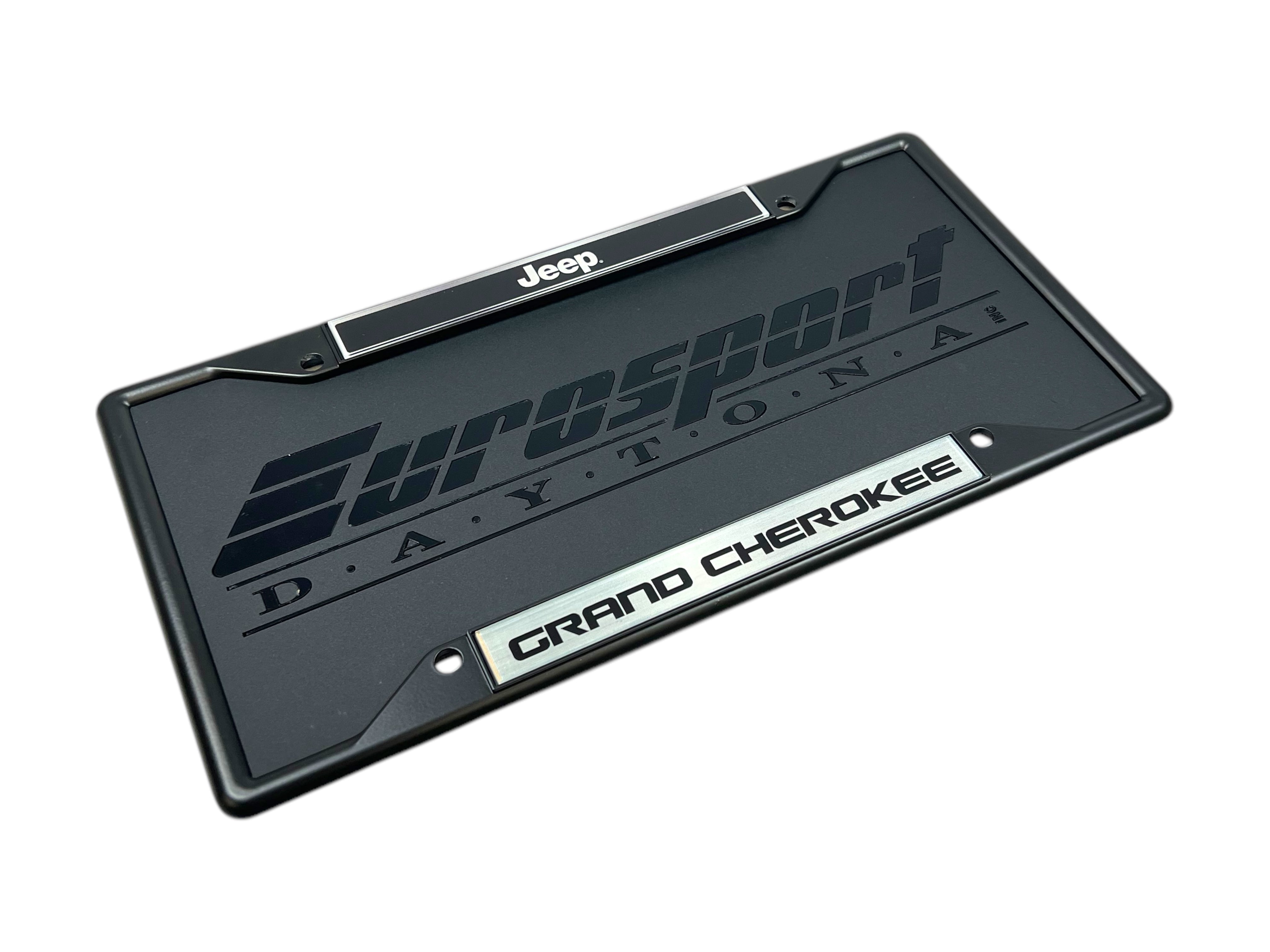 Jeep Grand Cherokee Black License Plate Frame