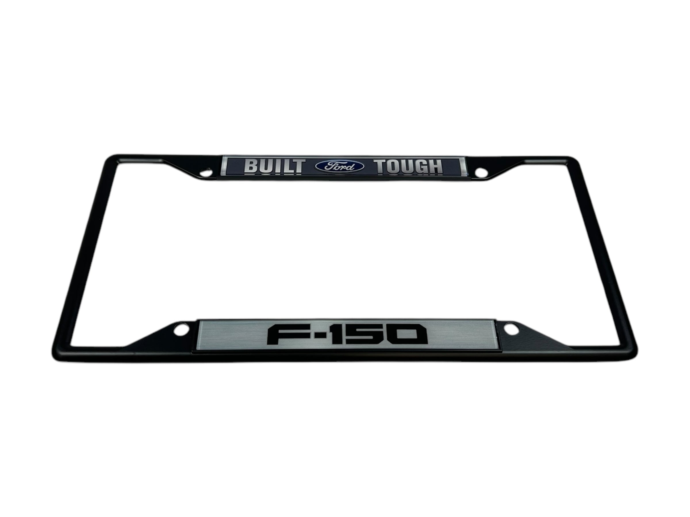 Built Ford Tough F-150 Black License Plate Frame