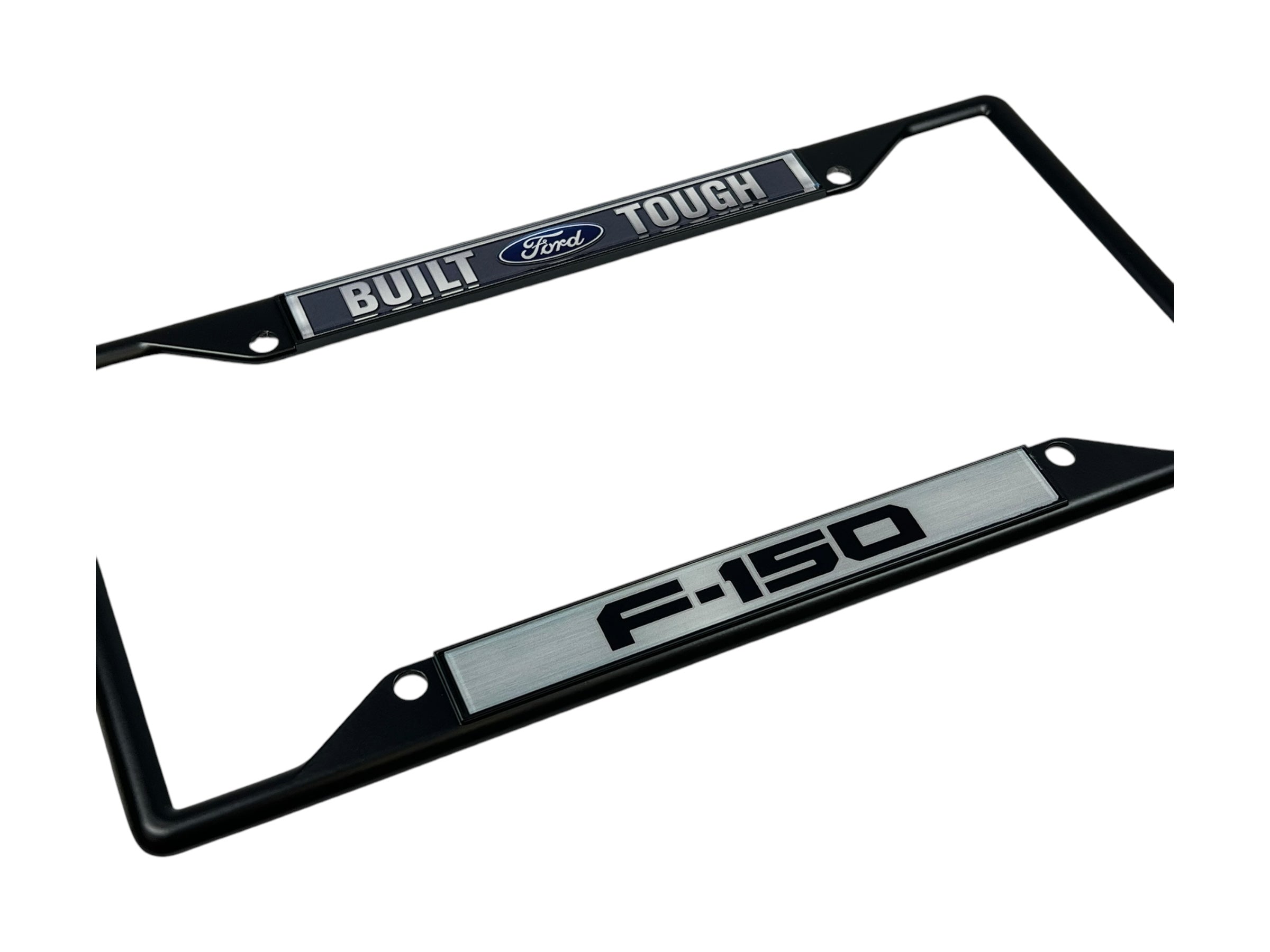 Built Ford Tough F-150 Black License Plate Frame