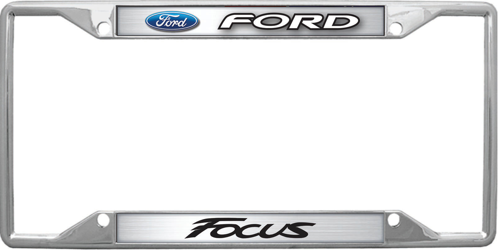 Ford Focus Chrome License Plate Frame