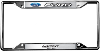 Ford Lightning Chrome License Plate Frame