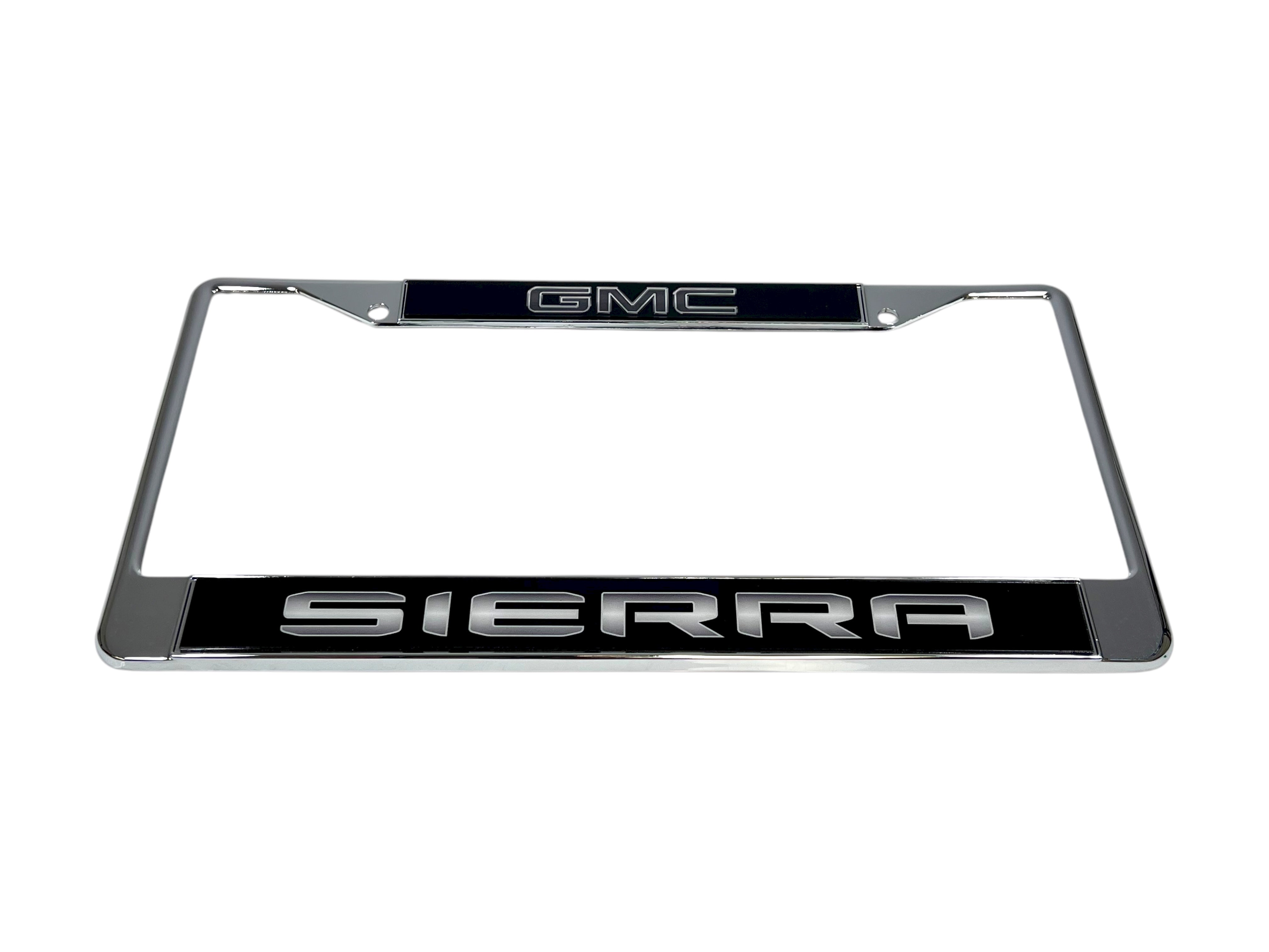 Blacked Out GMC Sierra Chrome License Plate Frame