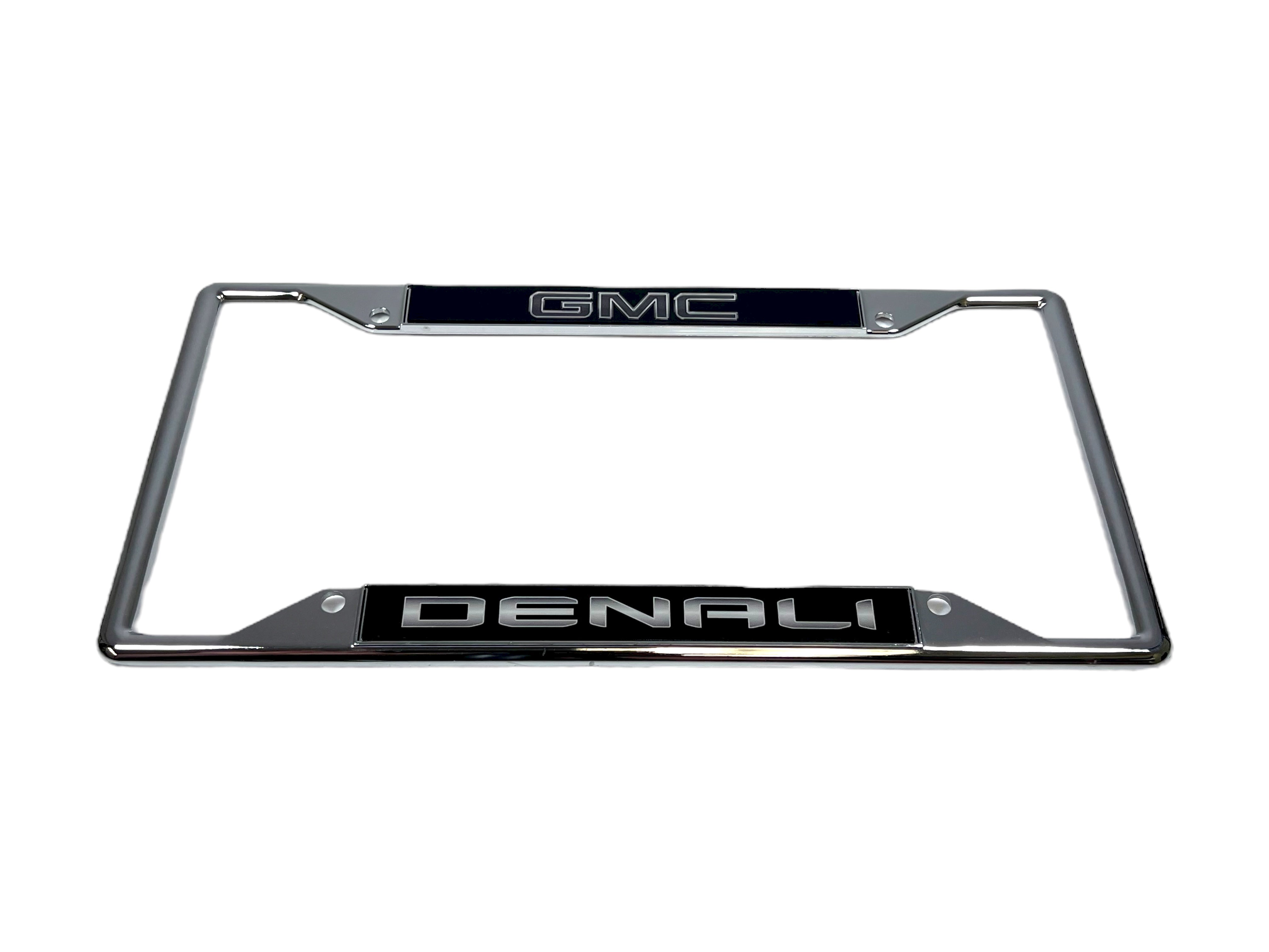Blacked Out GMC Denali Chrome License Plate Frame