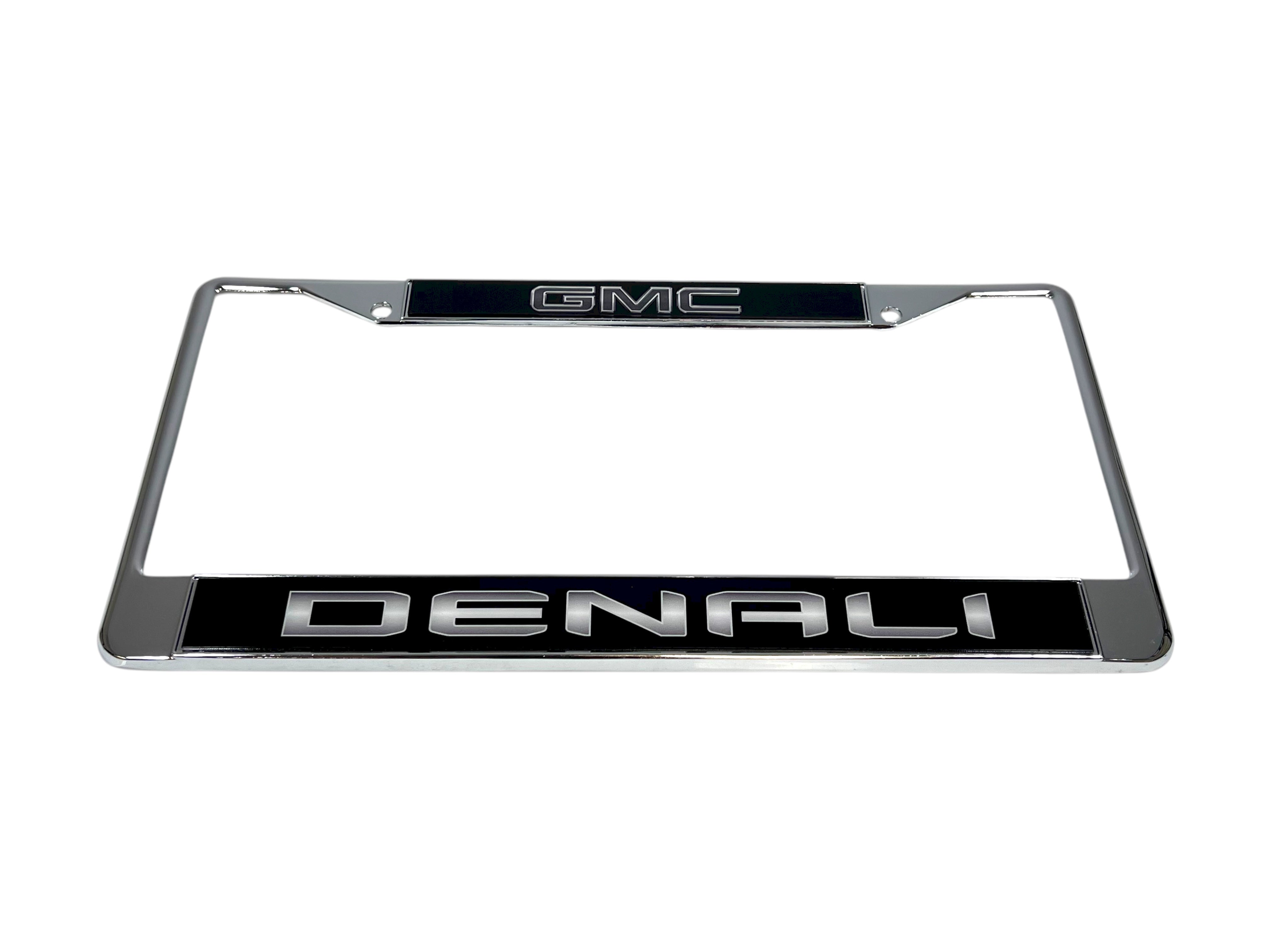 Blacked Out GMC Denali Chrome License Plate Frame