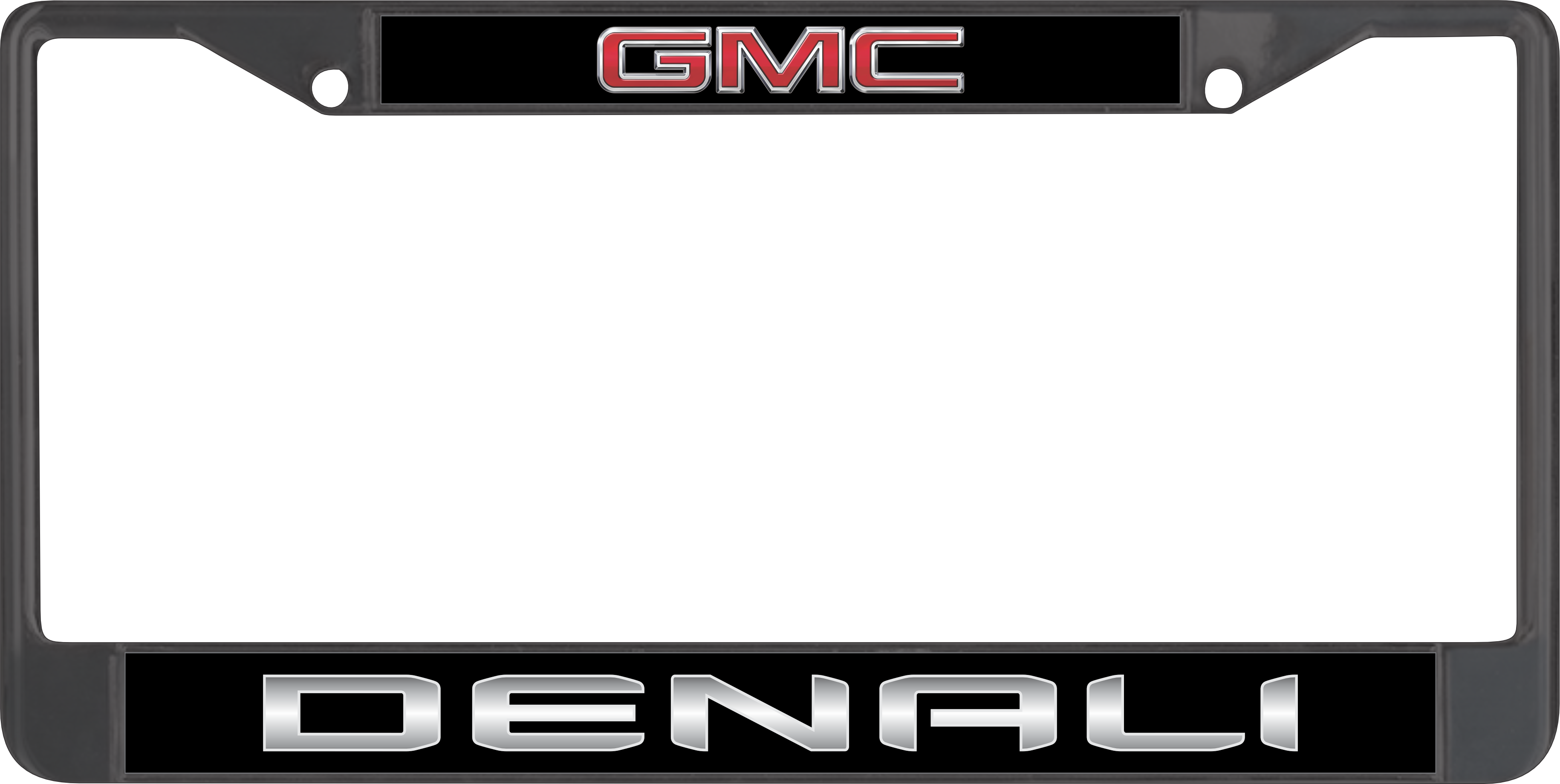 GMC Denali Black License Plate Frame