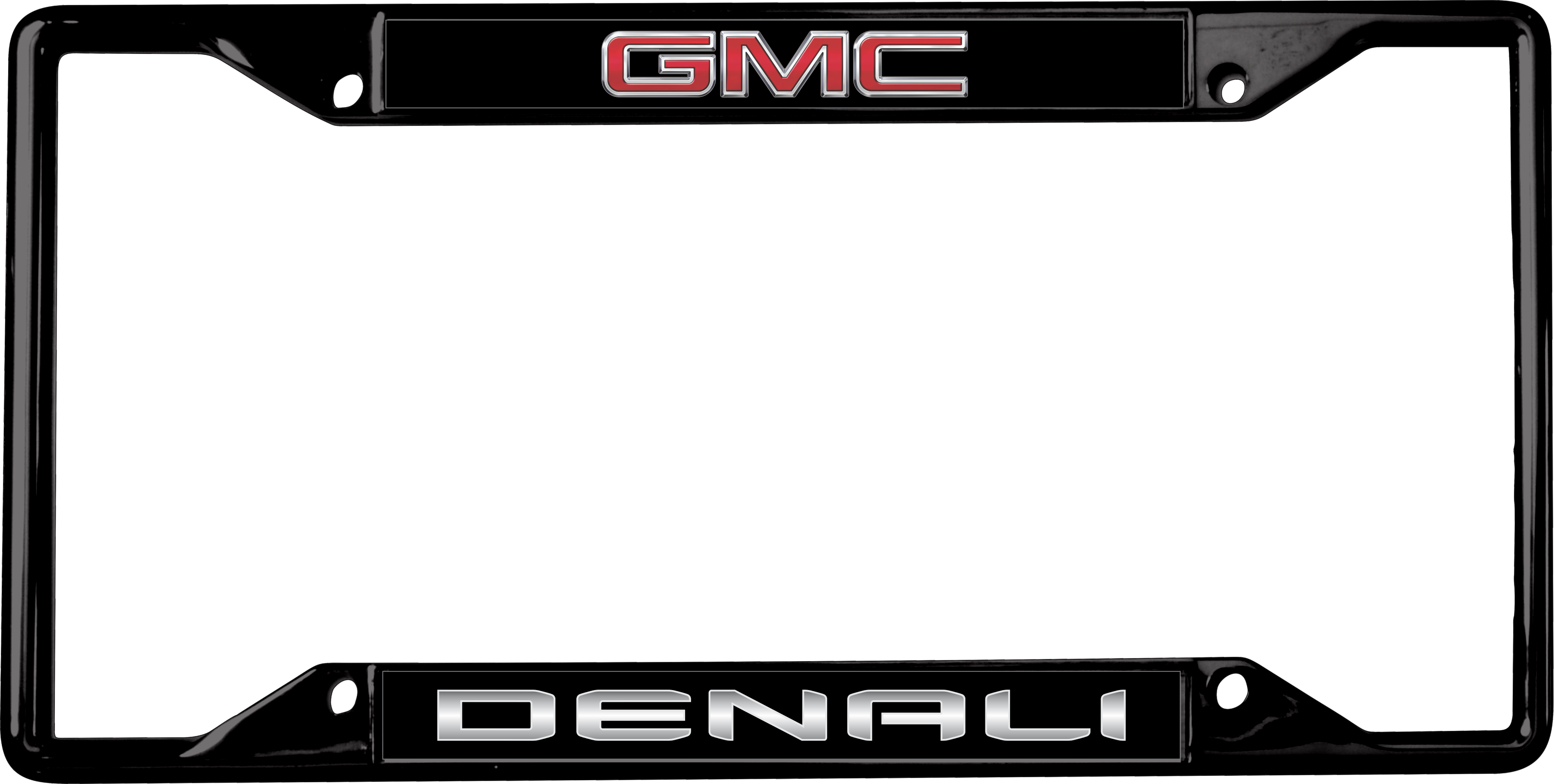 GMC Denali Black License Plate Frame