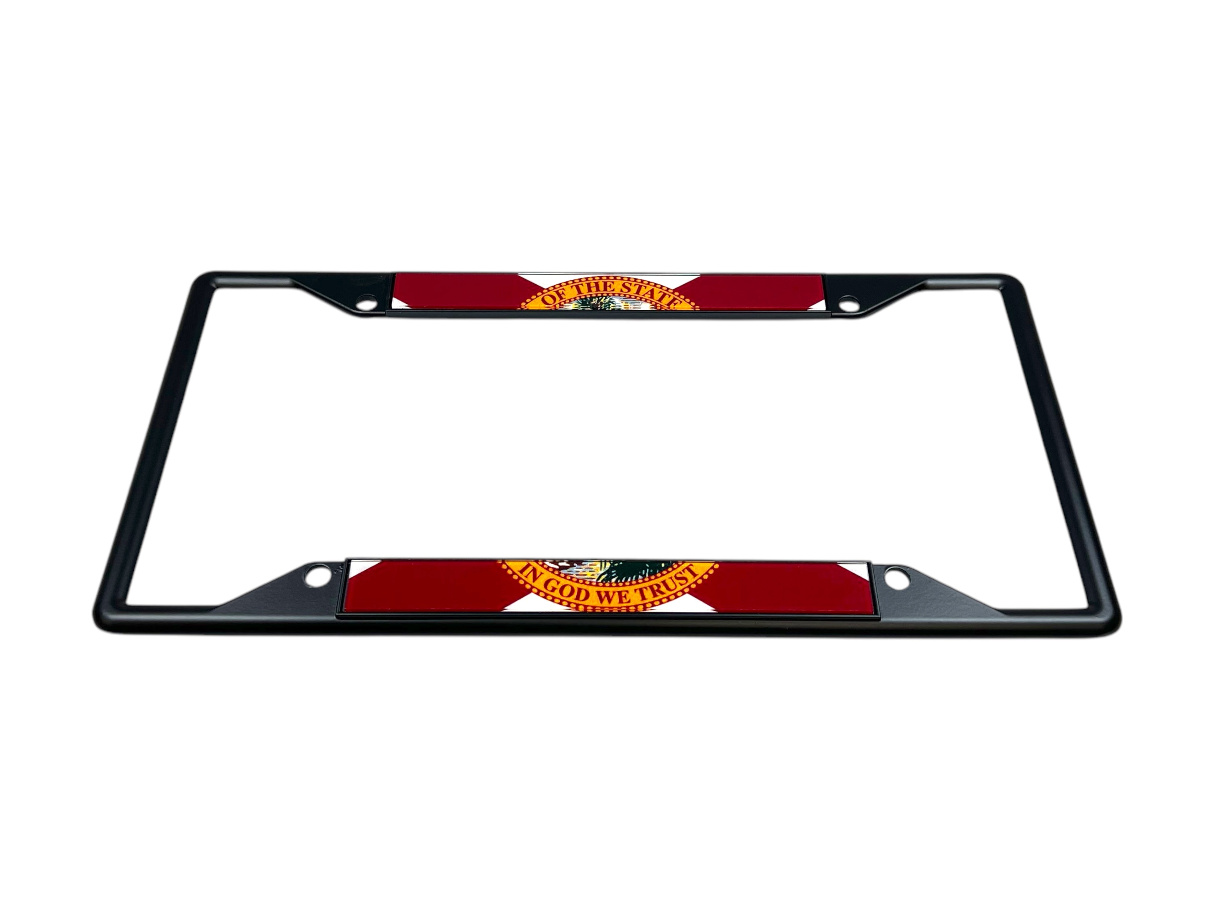 Florida Flag Black License Plate Frame