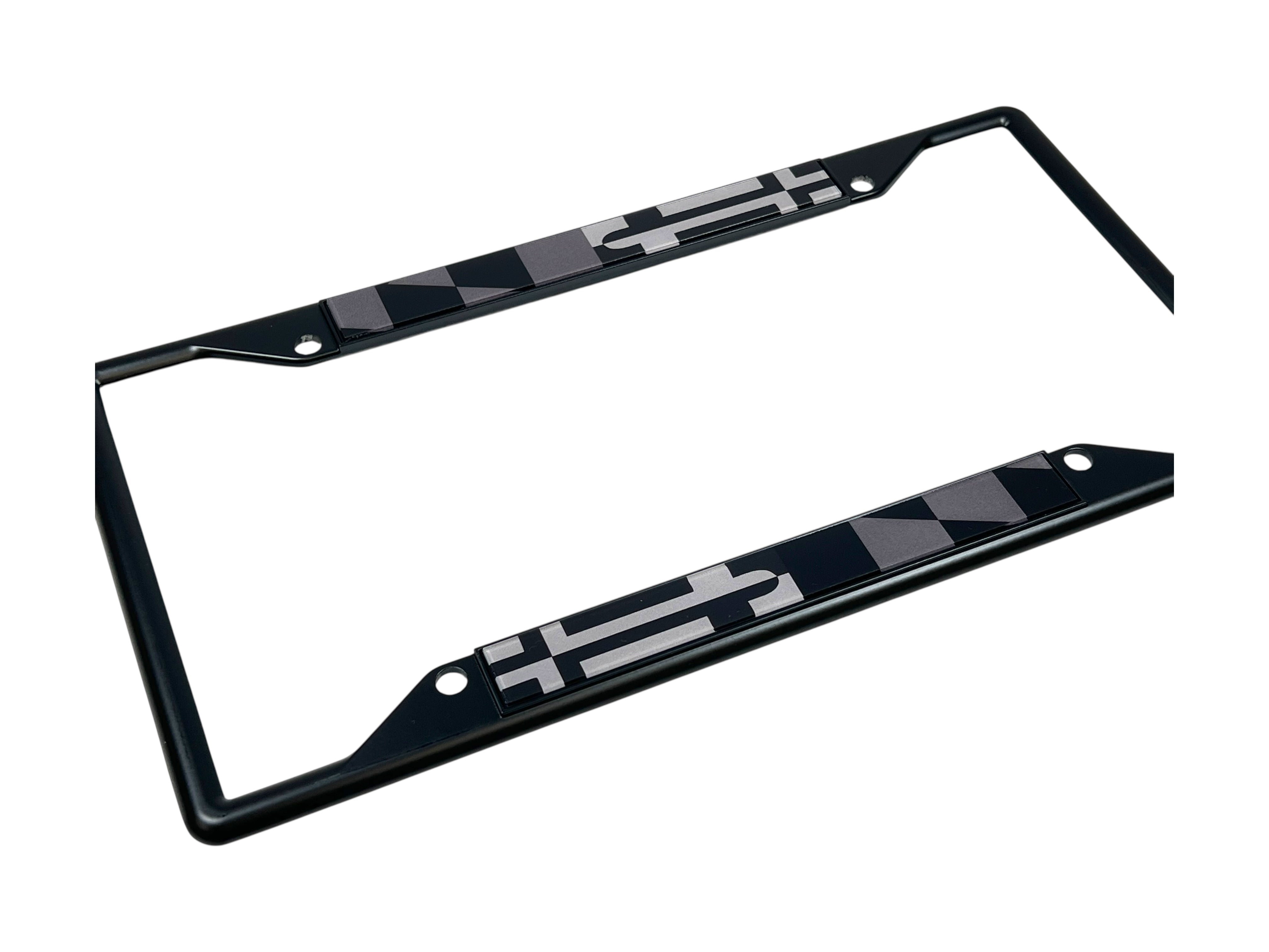 Maryland Flag Blacked Out License Plate Frame