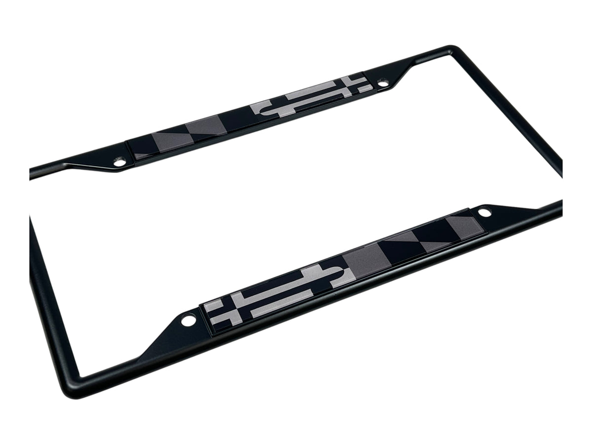 Maryland Flag Blacked Out License Plate Frame