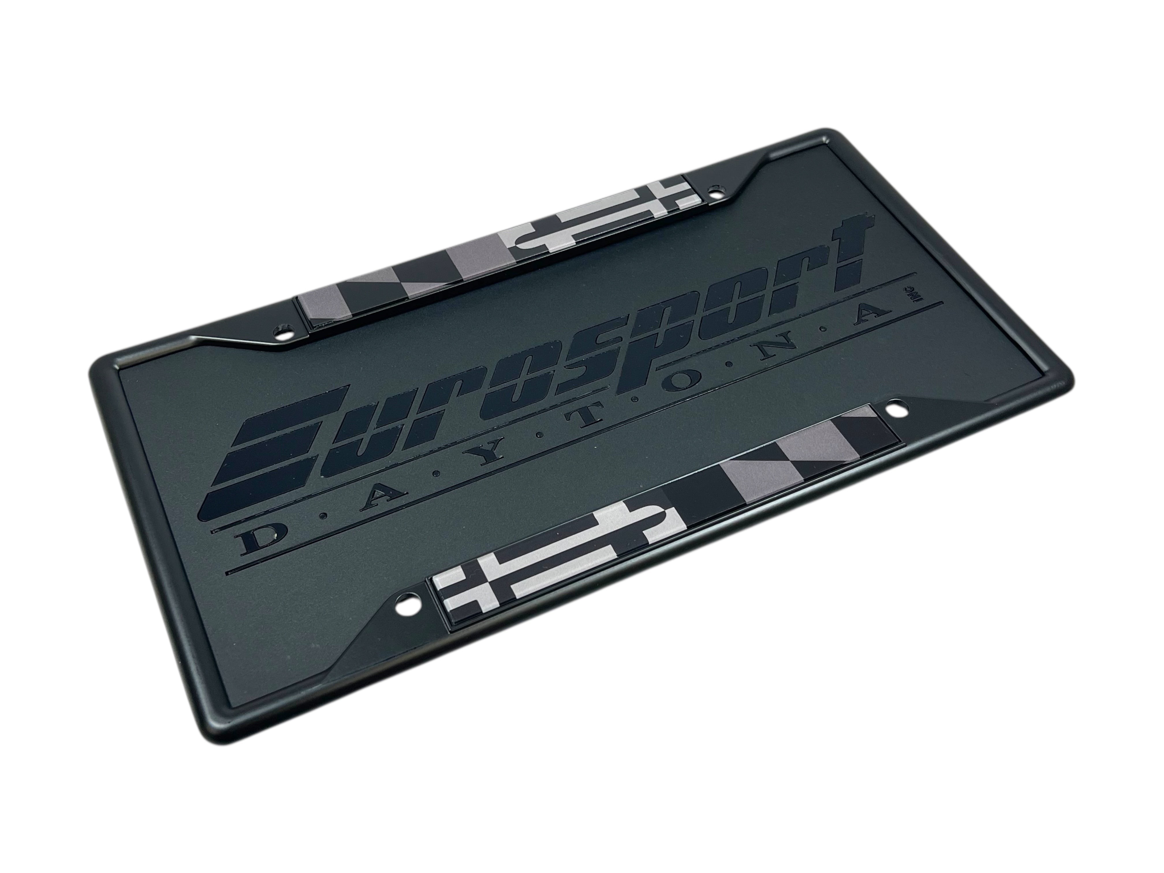Maryland Flag Blacked Out License Plate Frame
