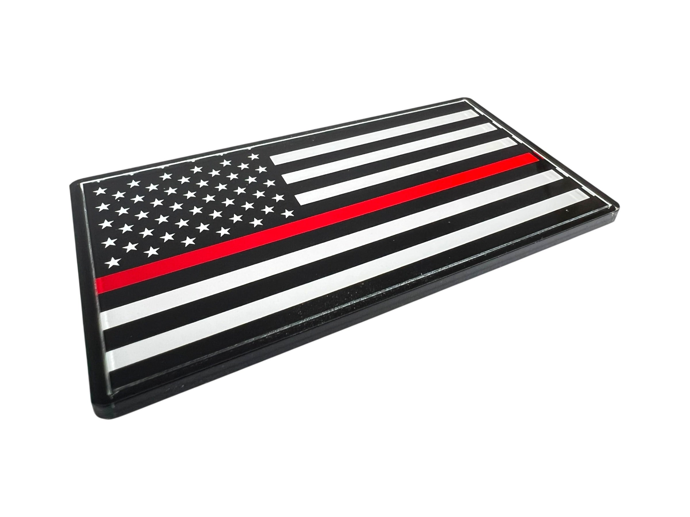 Thin Red Line USA Flag Acrylic Decals