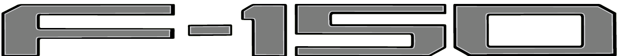 2024-Current Ford F-150 Pro Access Tailgate Lettering Kit