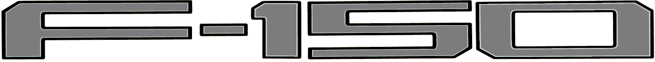2021-Curent Ford F-150 Tailgate Lettering Kit