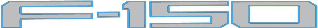 2021-Curent Ford F-150 Tailgate Lettering Kit
