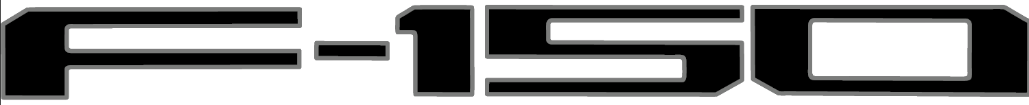 2021-Curent Ford F-150 Tailgate Lettering Kit