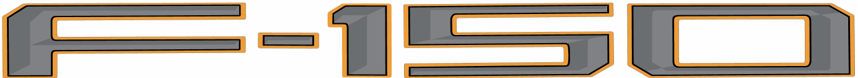 2021-Curent Ford F-150 Tailgate Lettering Kit
