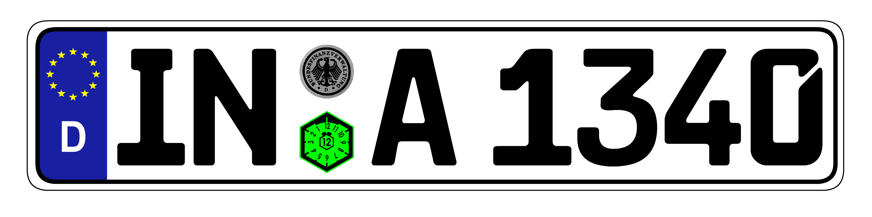 Euro Plate Country Plates Random & Custom