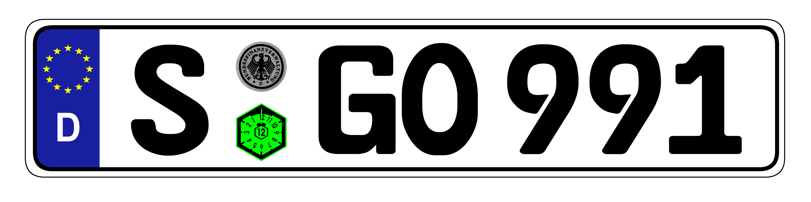 Euro Plate Country Plates Random & Custom