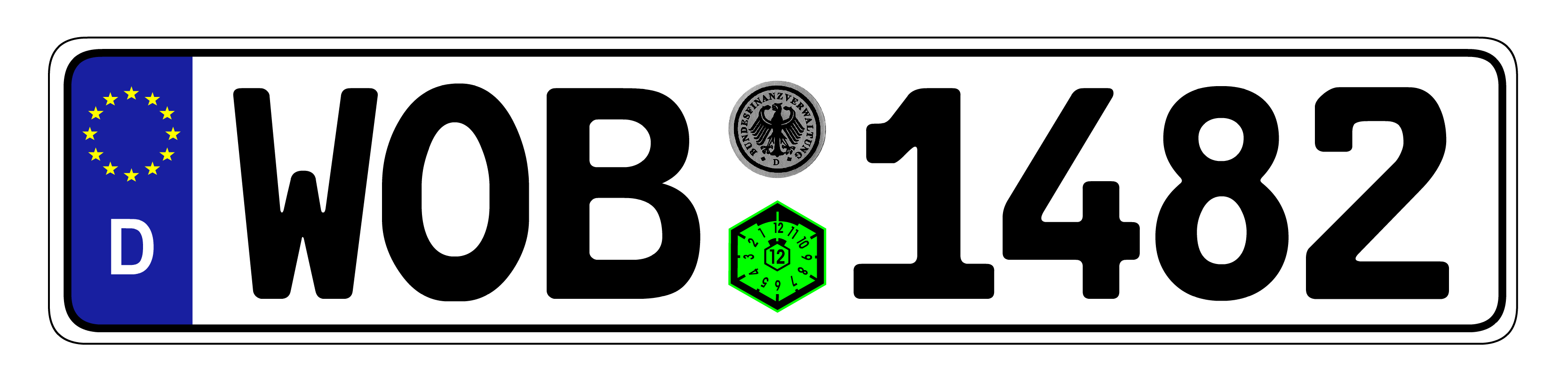 Euro Plate Country Plates Random & Custom