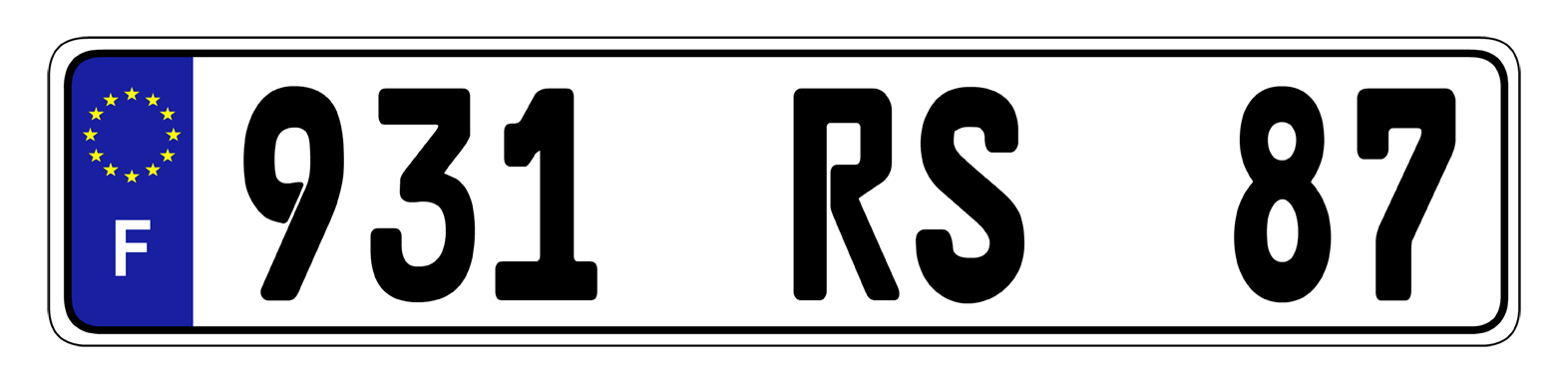 Euro Plate Country Plates Random & Custom