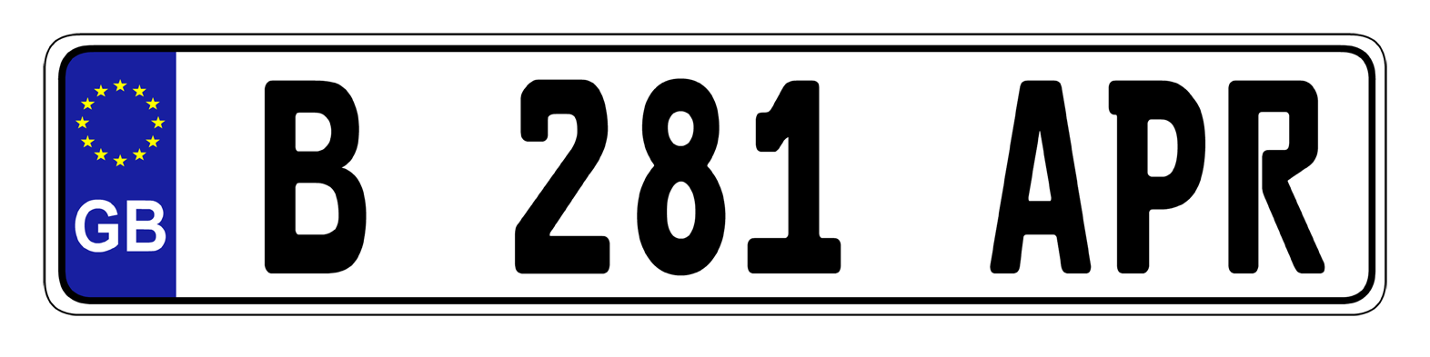 Euro Plate Country Plates Random & Custom