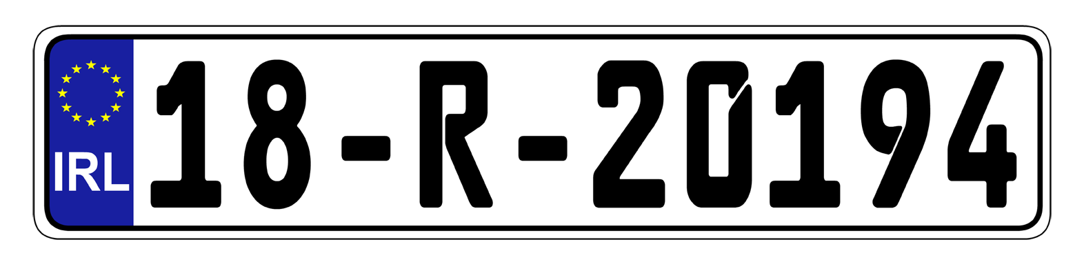 Euro Plate Country Plates Random & Custom