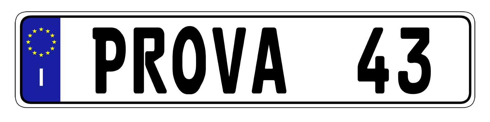 Euro Plate Country Plates Random & Custom