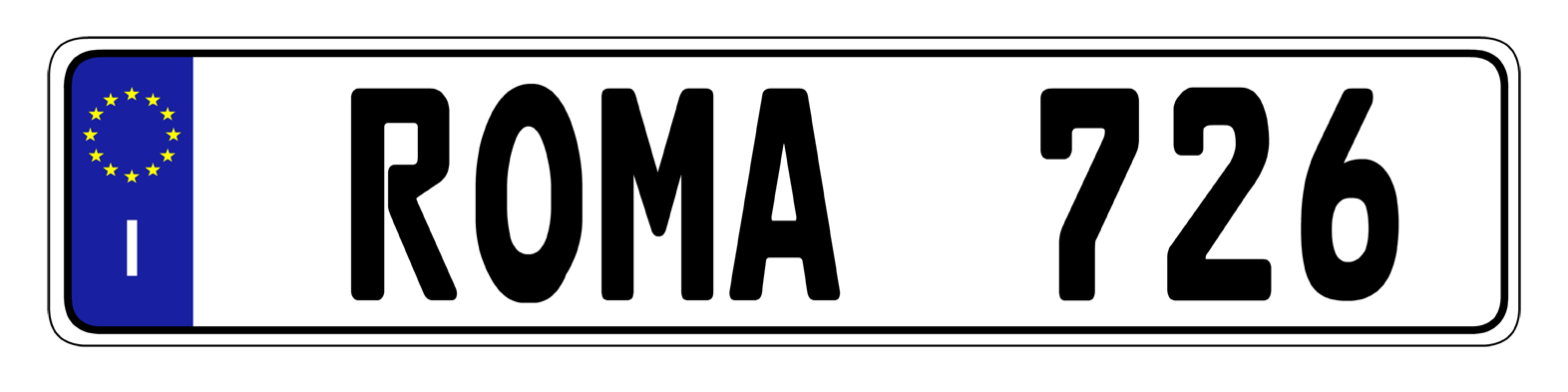 Euro Plate Country Plates Random & Custom