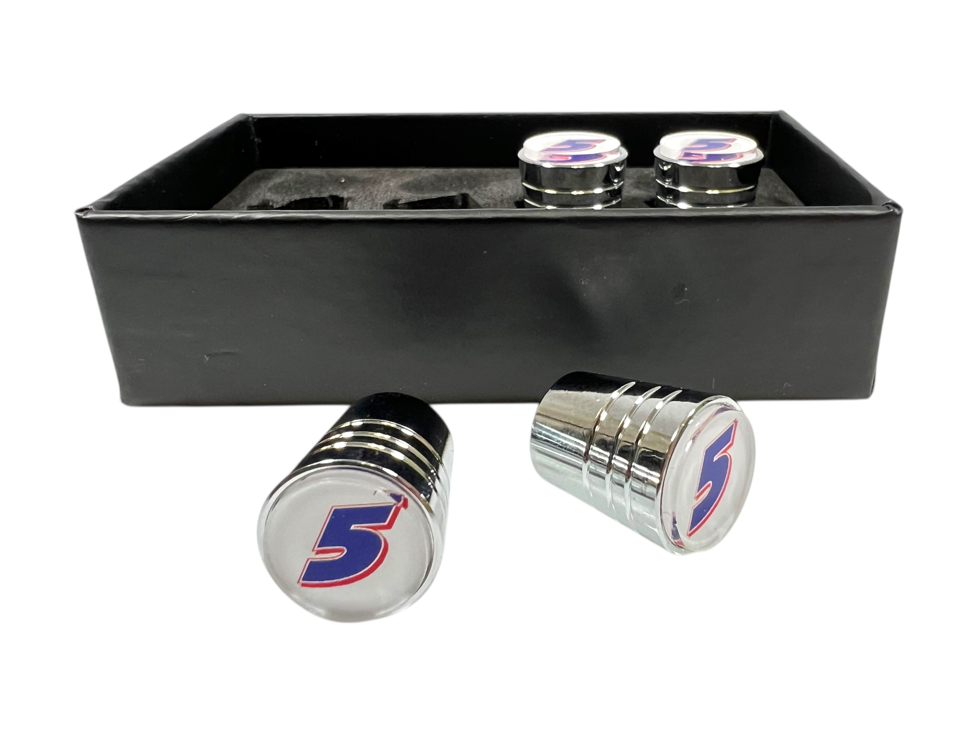 Kyle Larson Hendrickcars.com # Only Chrome Tapered Valve Stem Caps