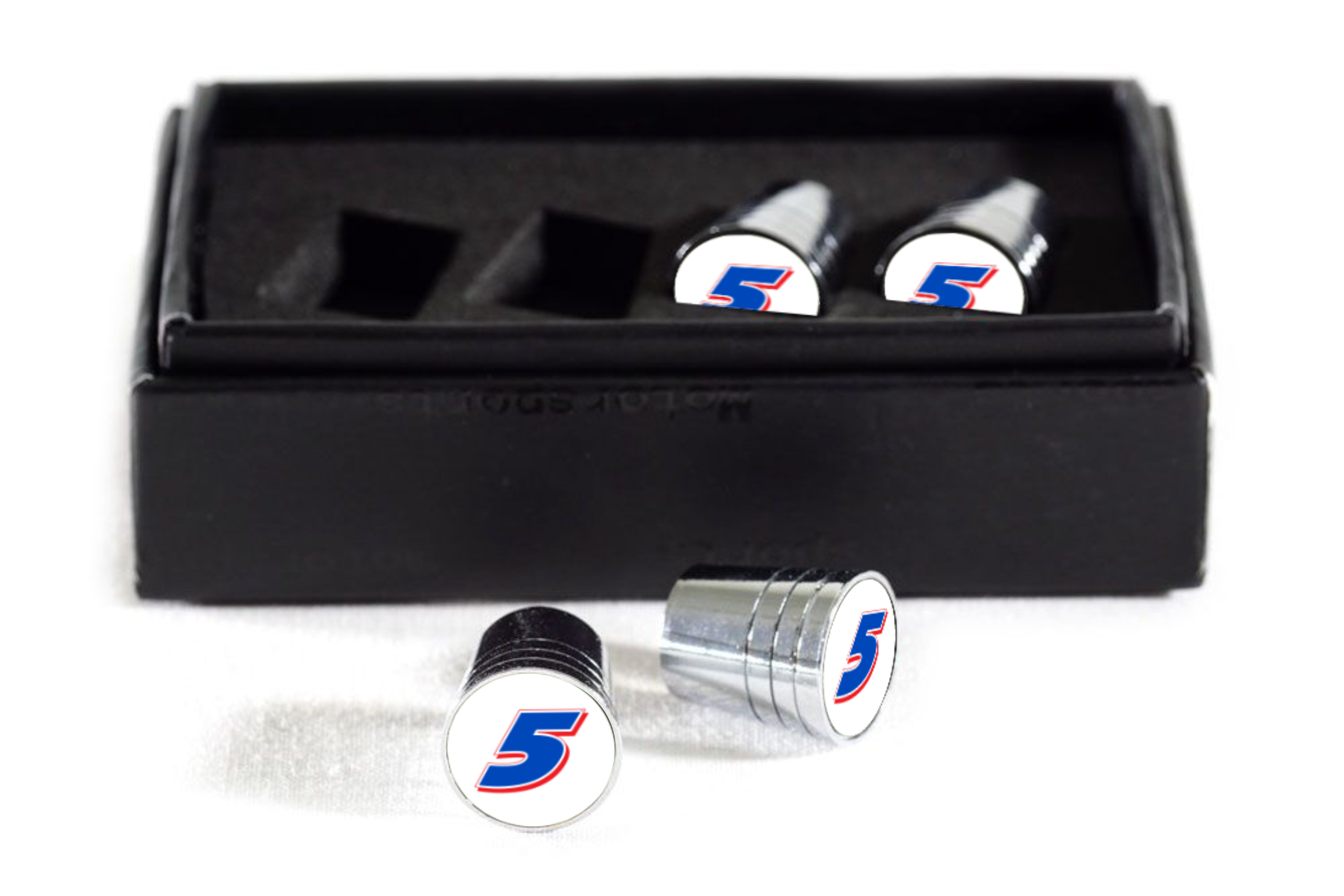 Kyle Larson Hendrickcars.com # Only Chrome Tapered Valve Stem Caps
