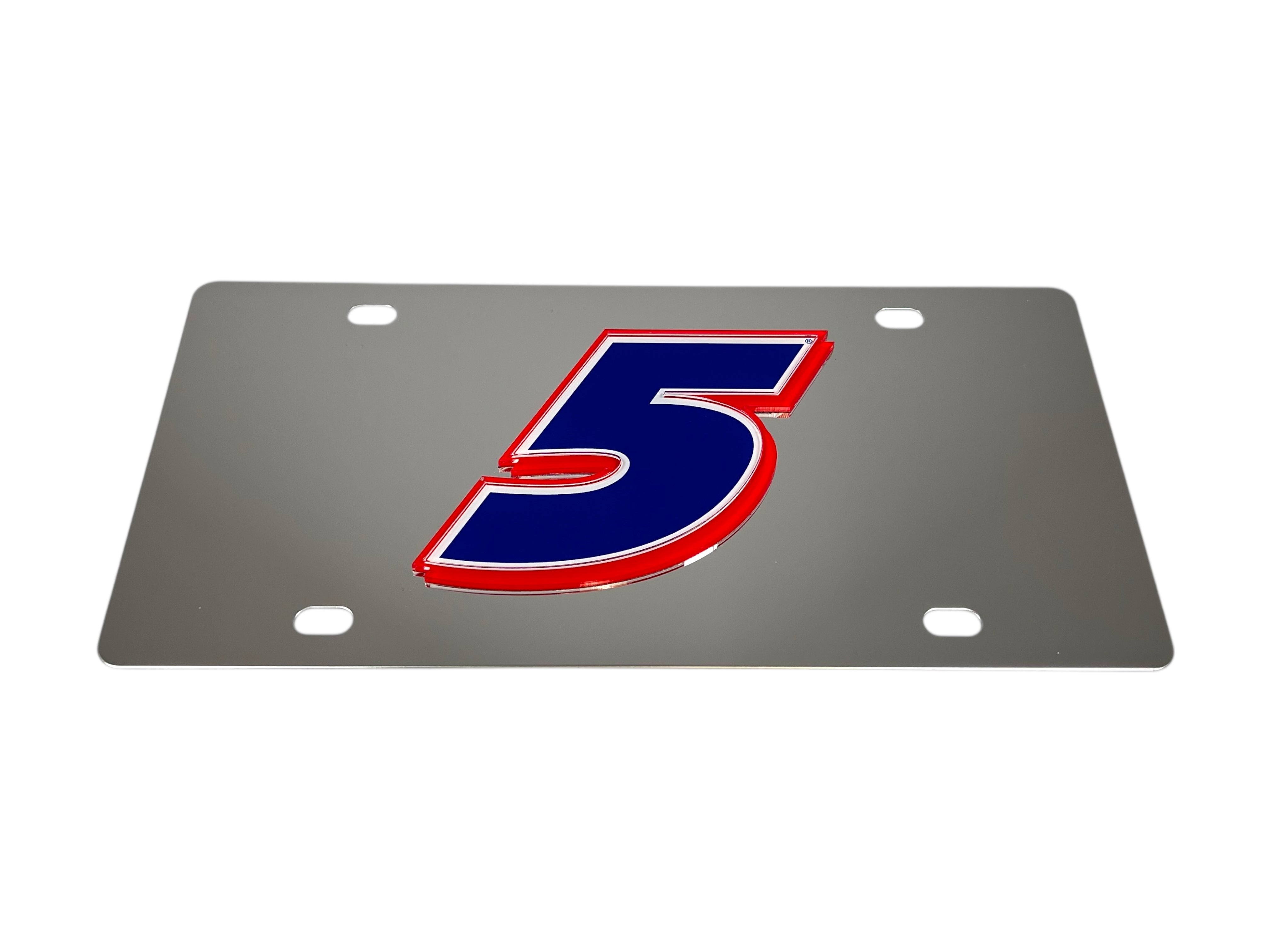 Kyle Larson Hendrickcars.com # Only Stainless Steel License Plate