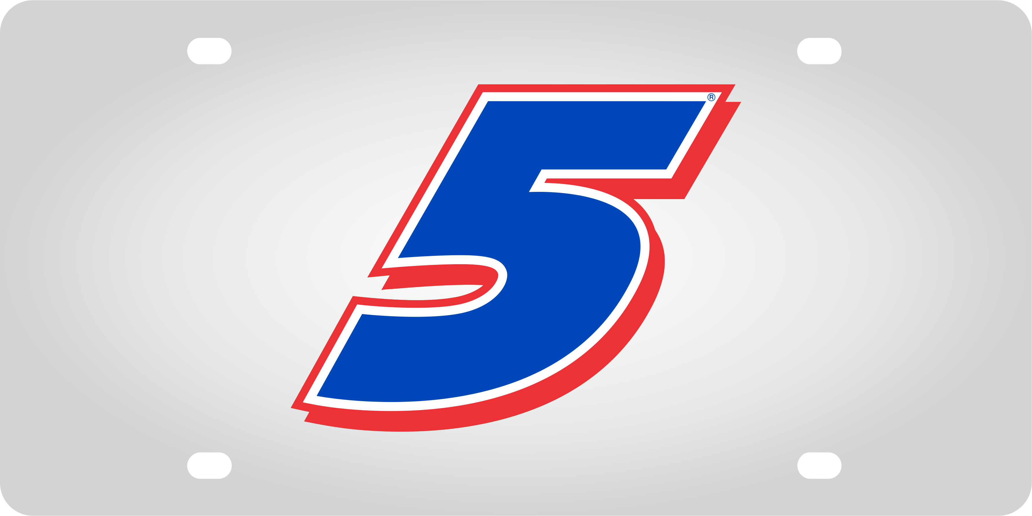 Kyle Larson Hendrickcars.com # Only Stainless Steel License Plate