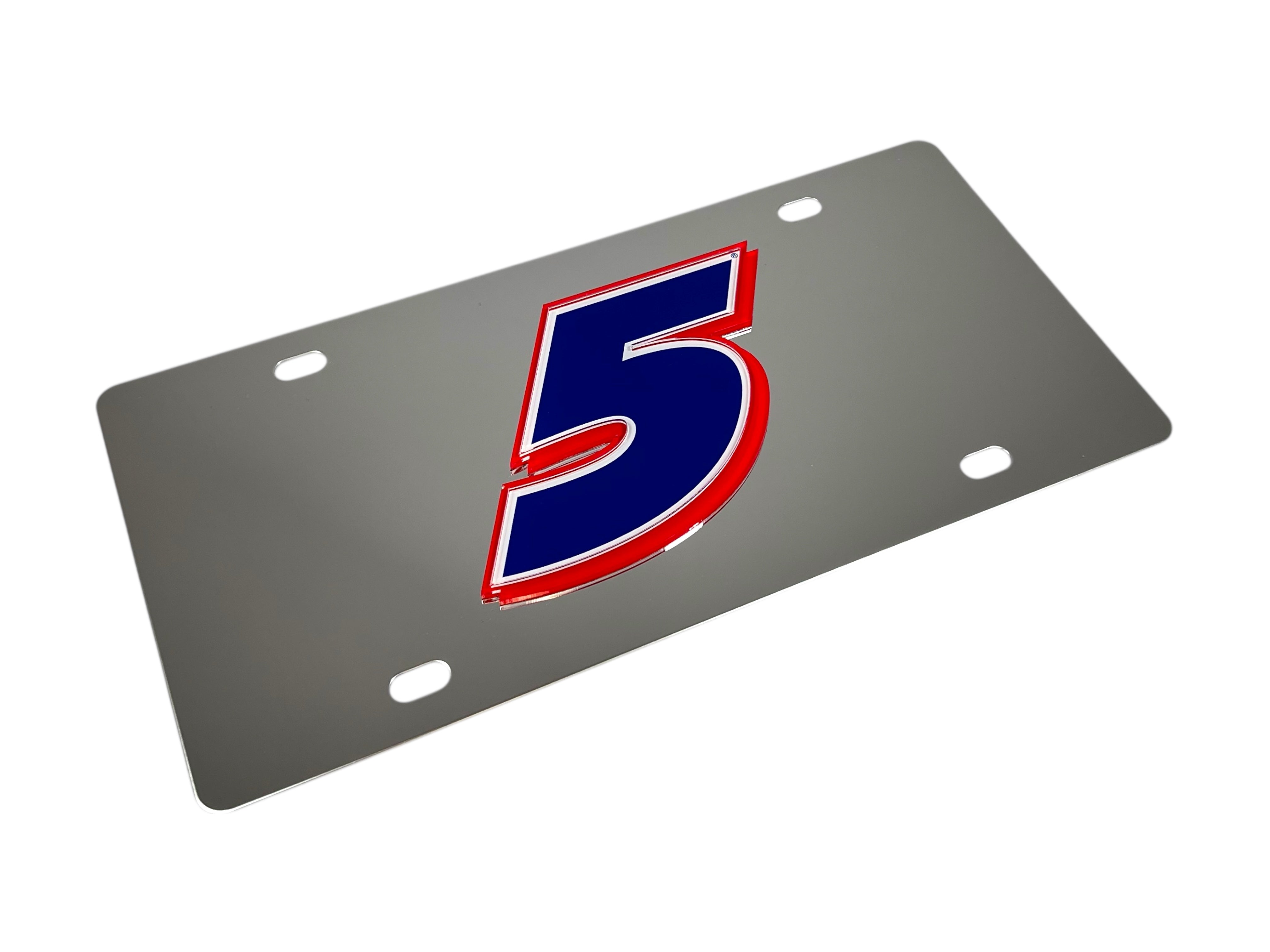 Kyle Larson Hendrickcars.com # Only Stainless Steel License Plate