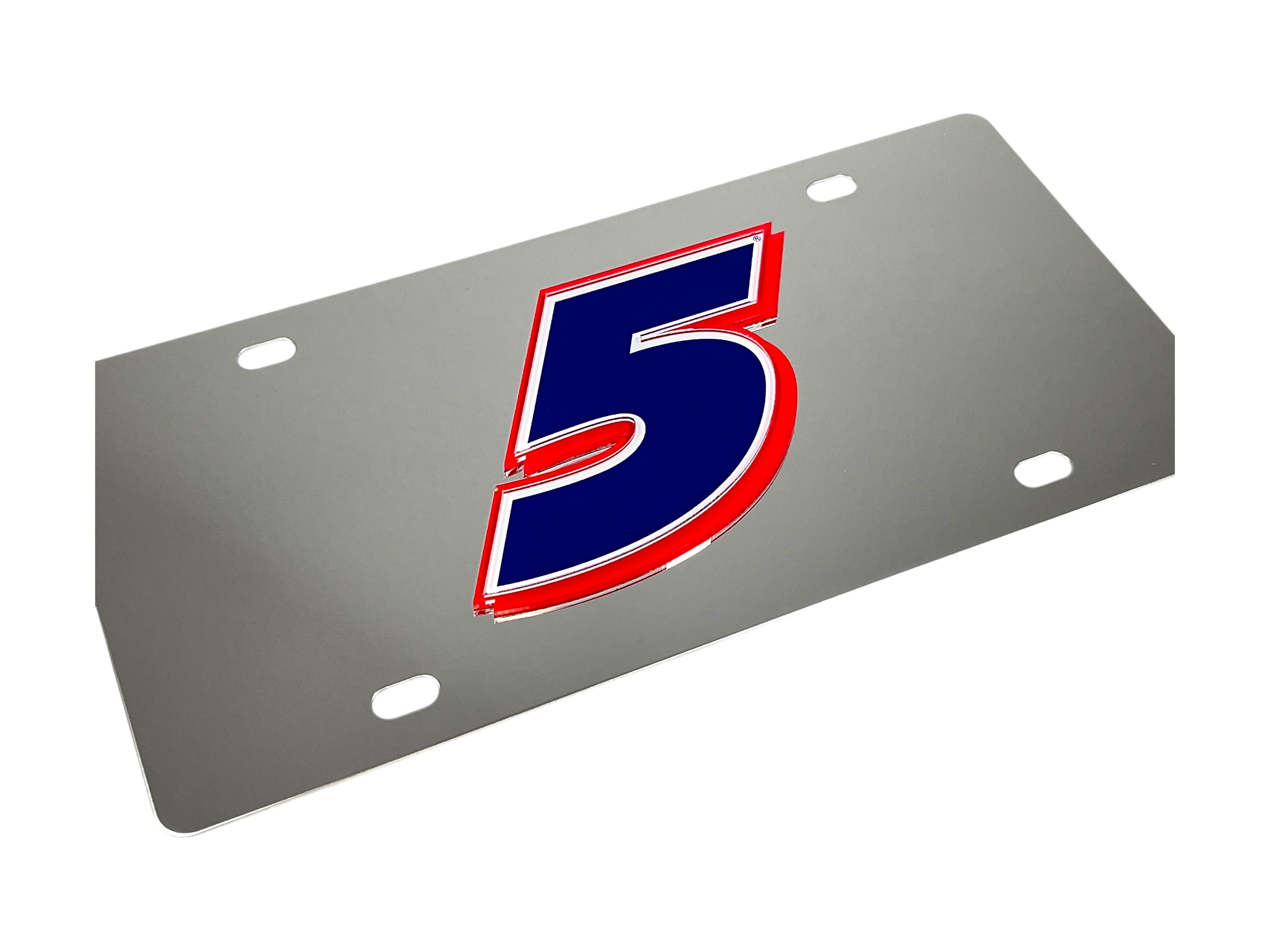 Kyle Larson Hendrickcars.com # Only Stainless Steel License Plate