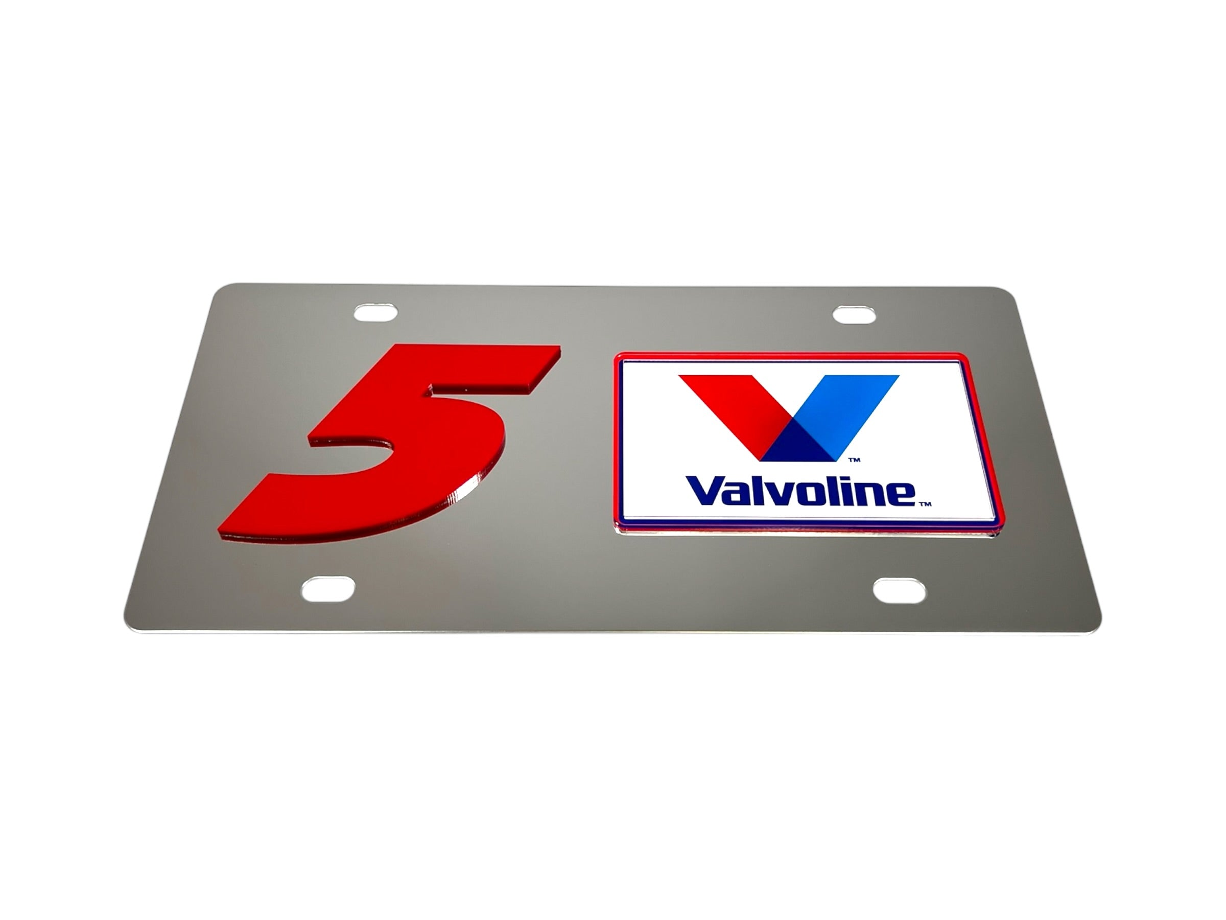 Kyle Larson Valvoline # & Sponsor Stainless Steel License Plate
