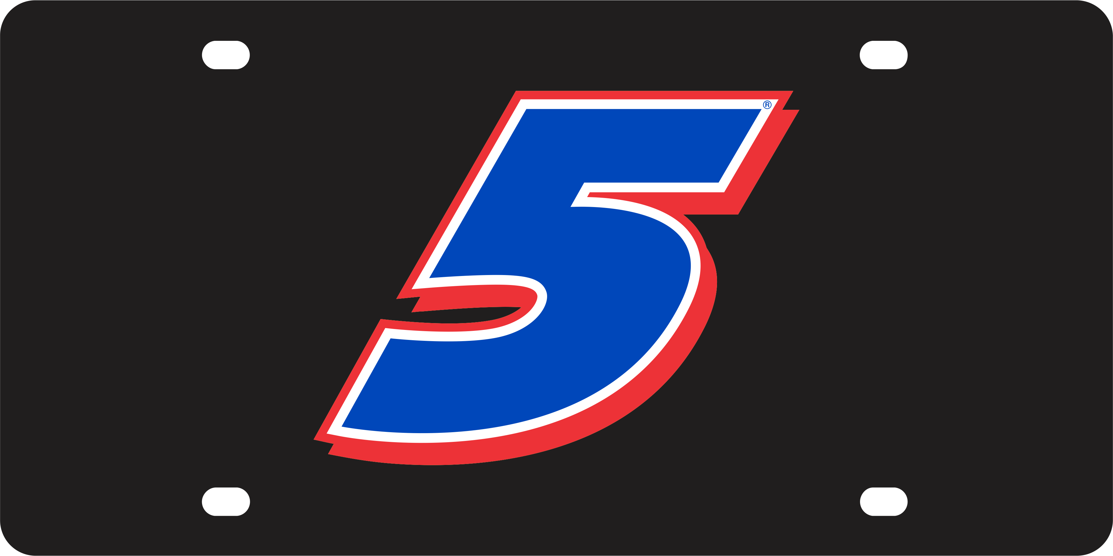 Kyle Larson Hendrickcars.com # Only Acrylic License Plate