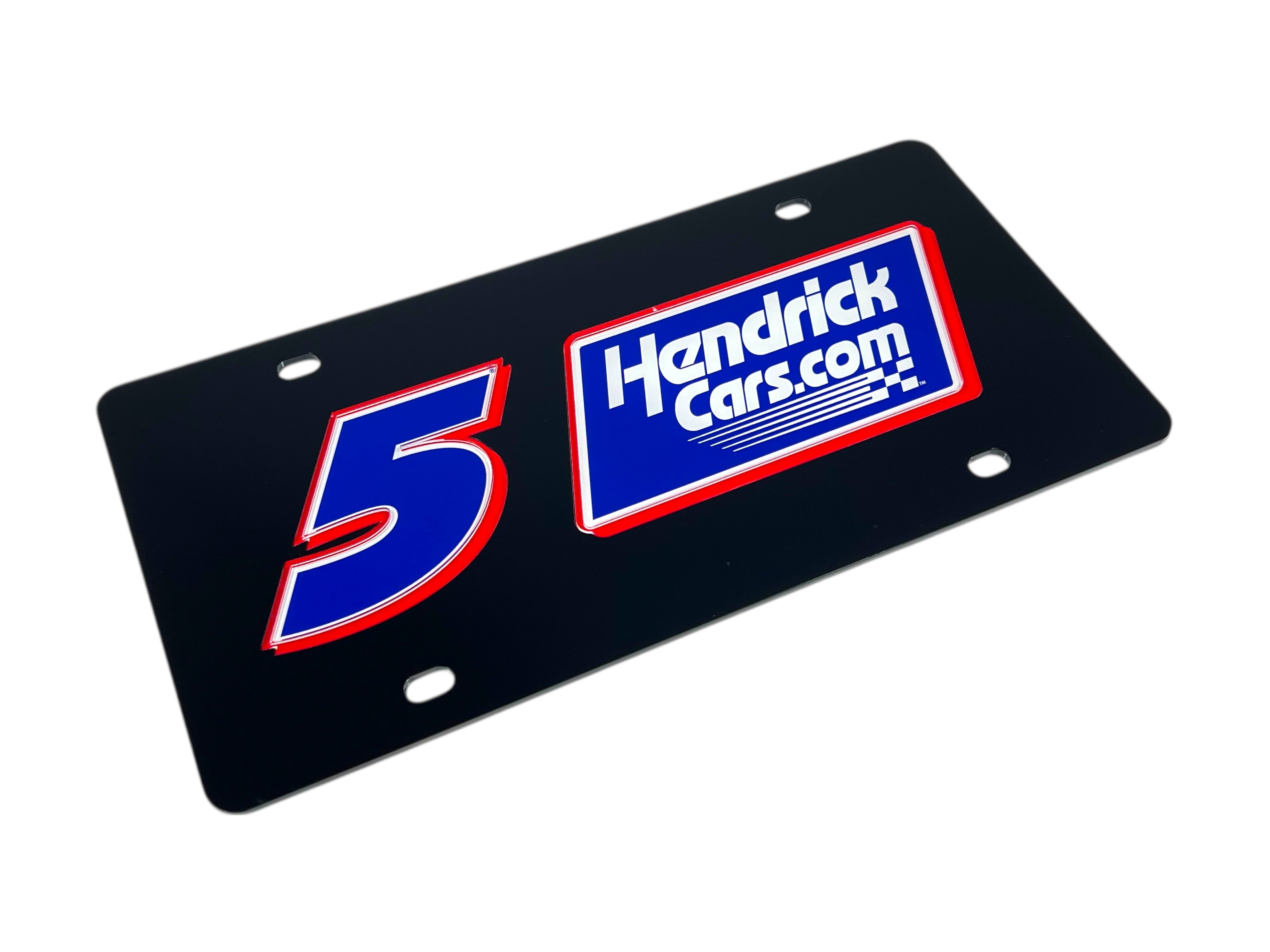 Kyle Larson Hendrickcars.com # & Sponsor Acrylic License Plate