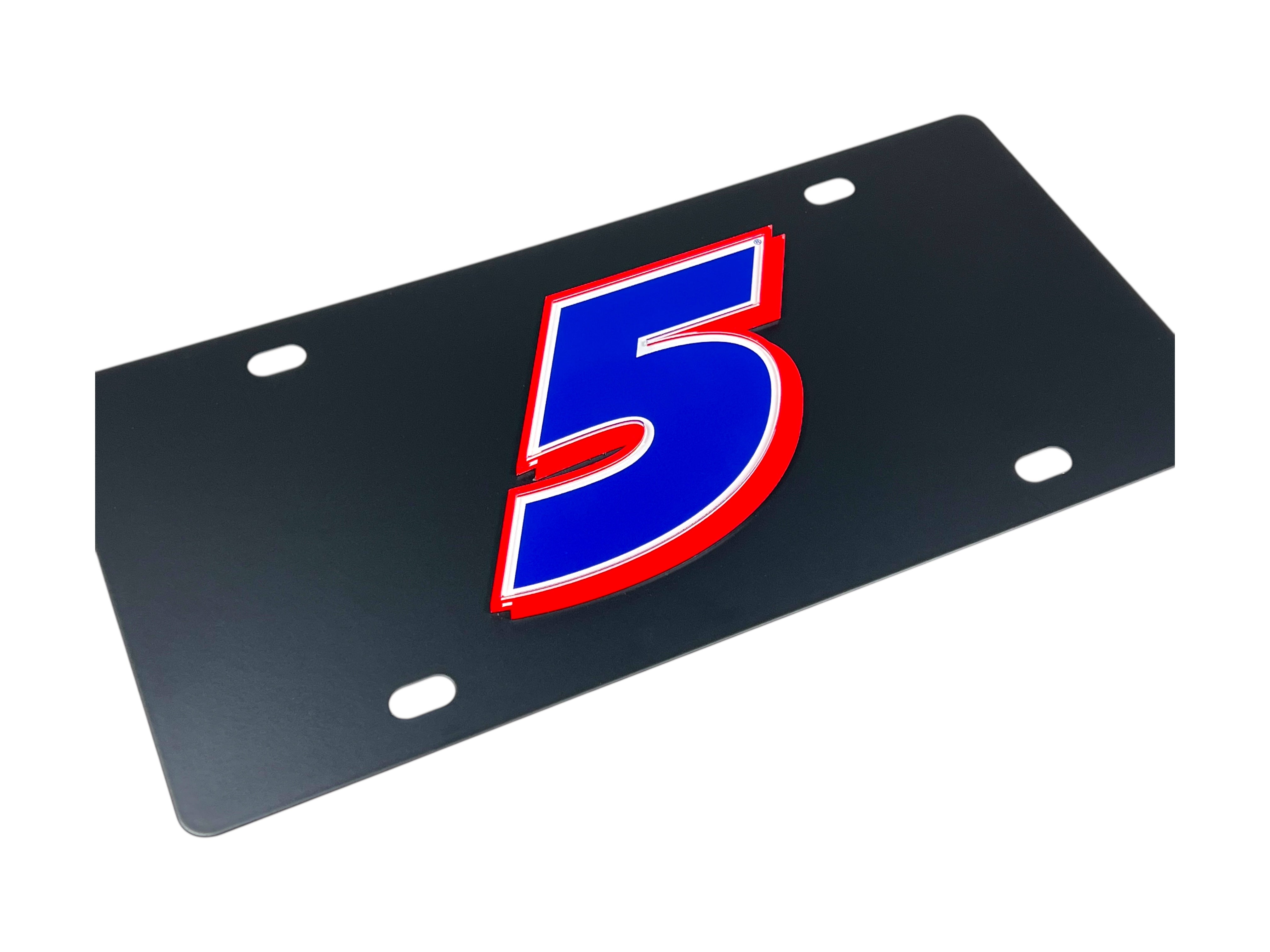 Kyle Larson Hendrickcars.com # Only Carbon Steel License Plate