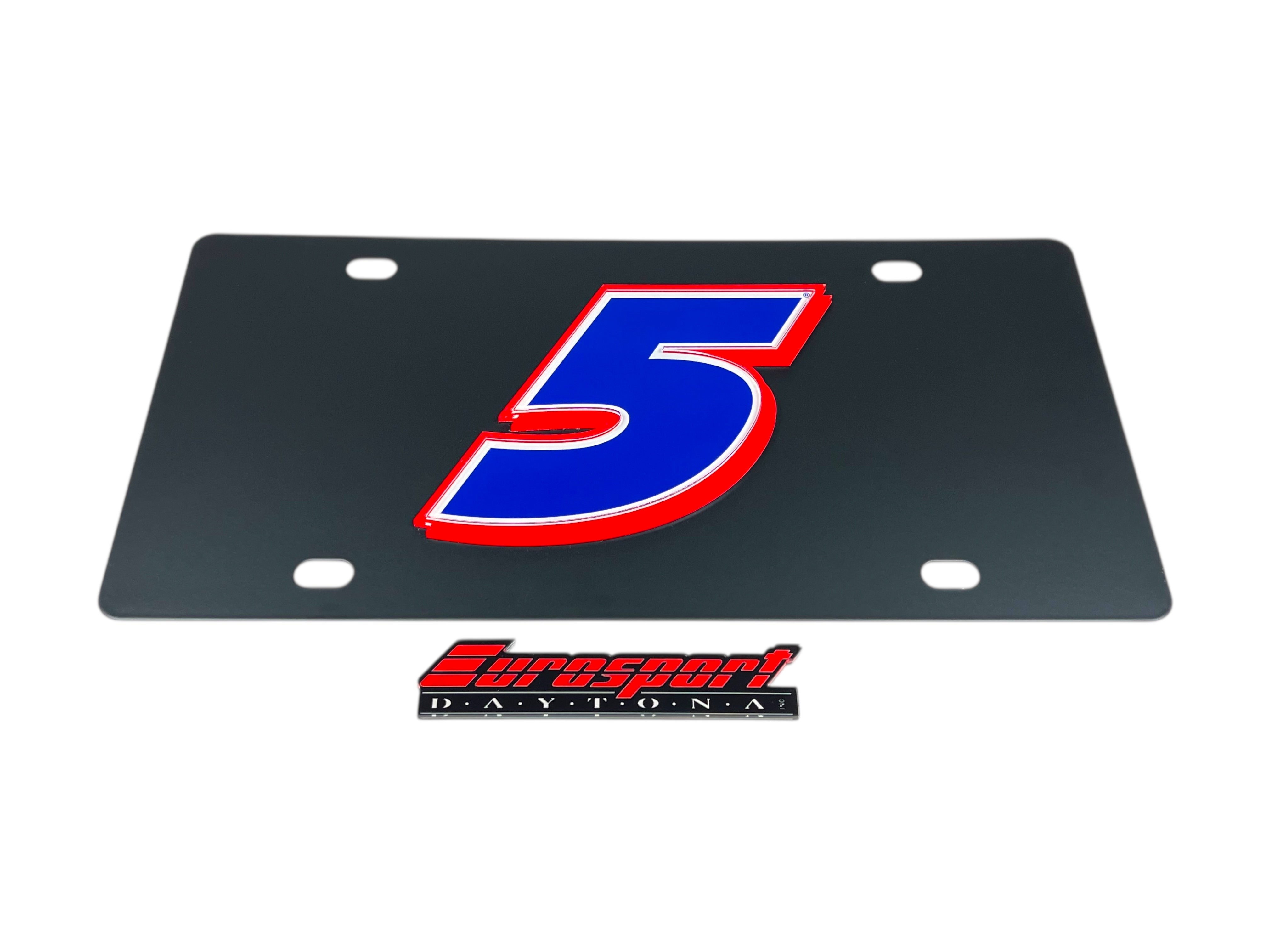 Kyle Larson Hendrickcars.com # Only Carbon Steel License Plate