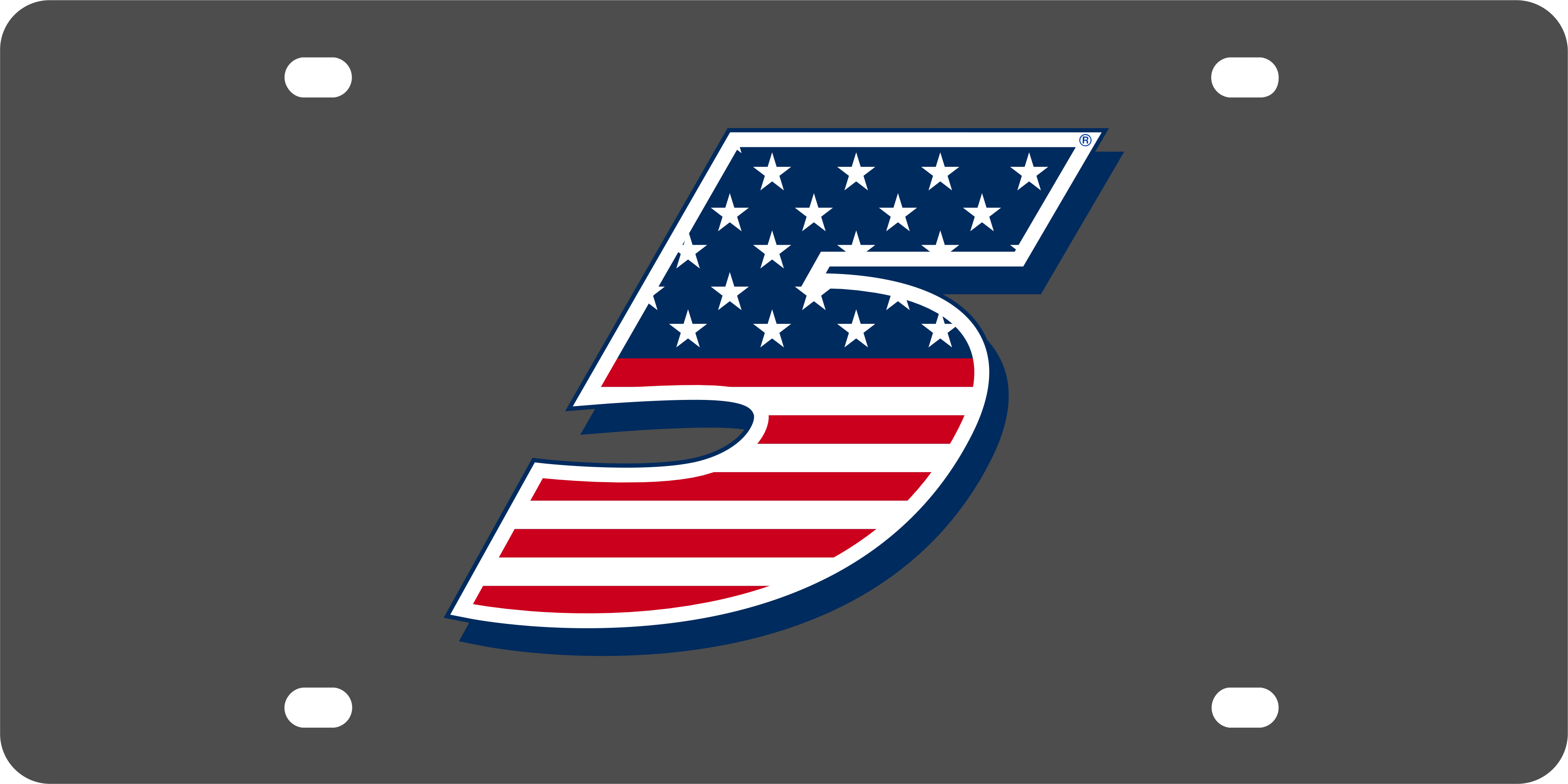 Kyle Larson Patriotic #5 Carbon Steel License Plate