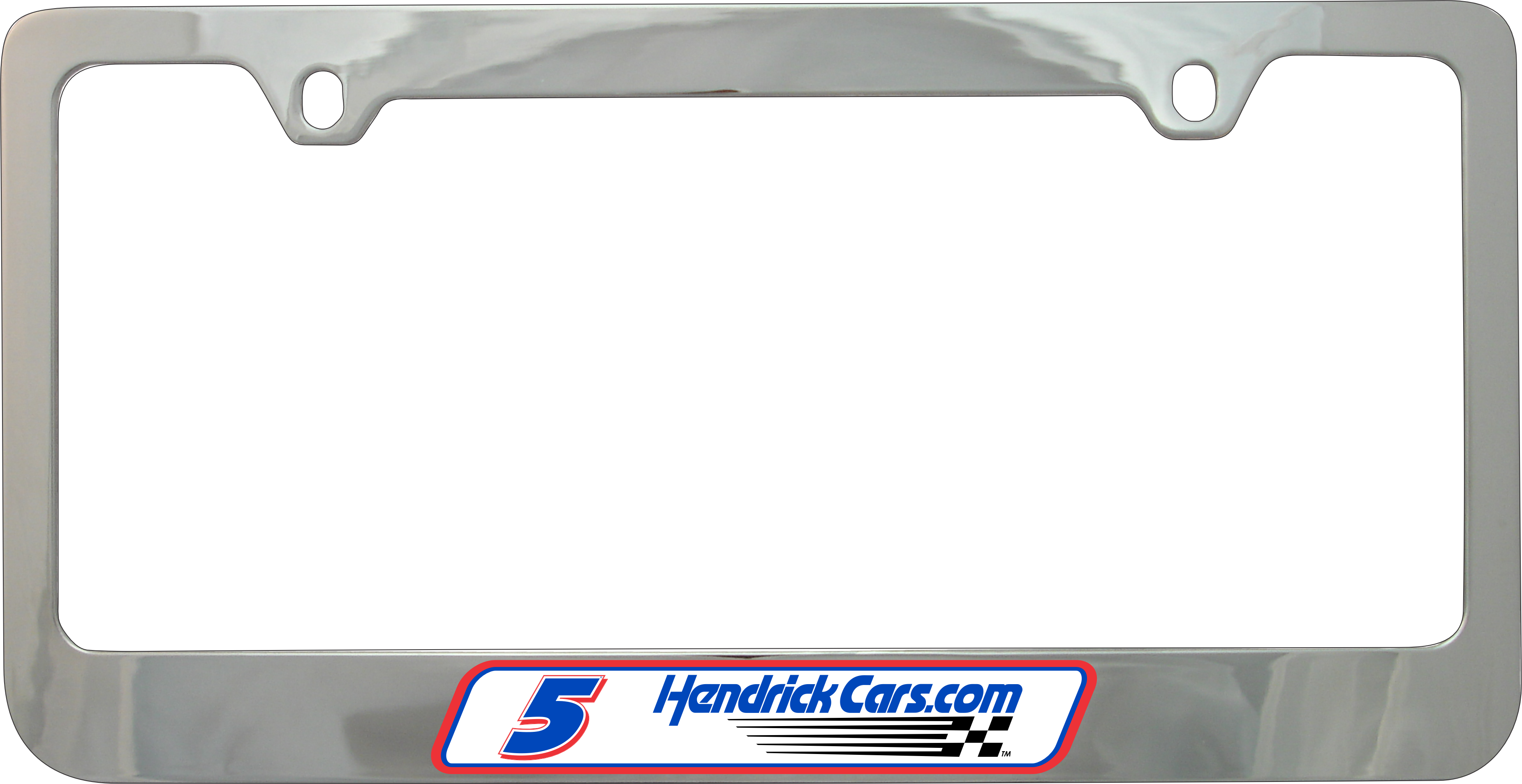Kyle Larson Hendrickcars.com # & Sponsor Chrome License Plate Frame