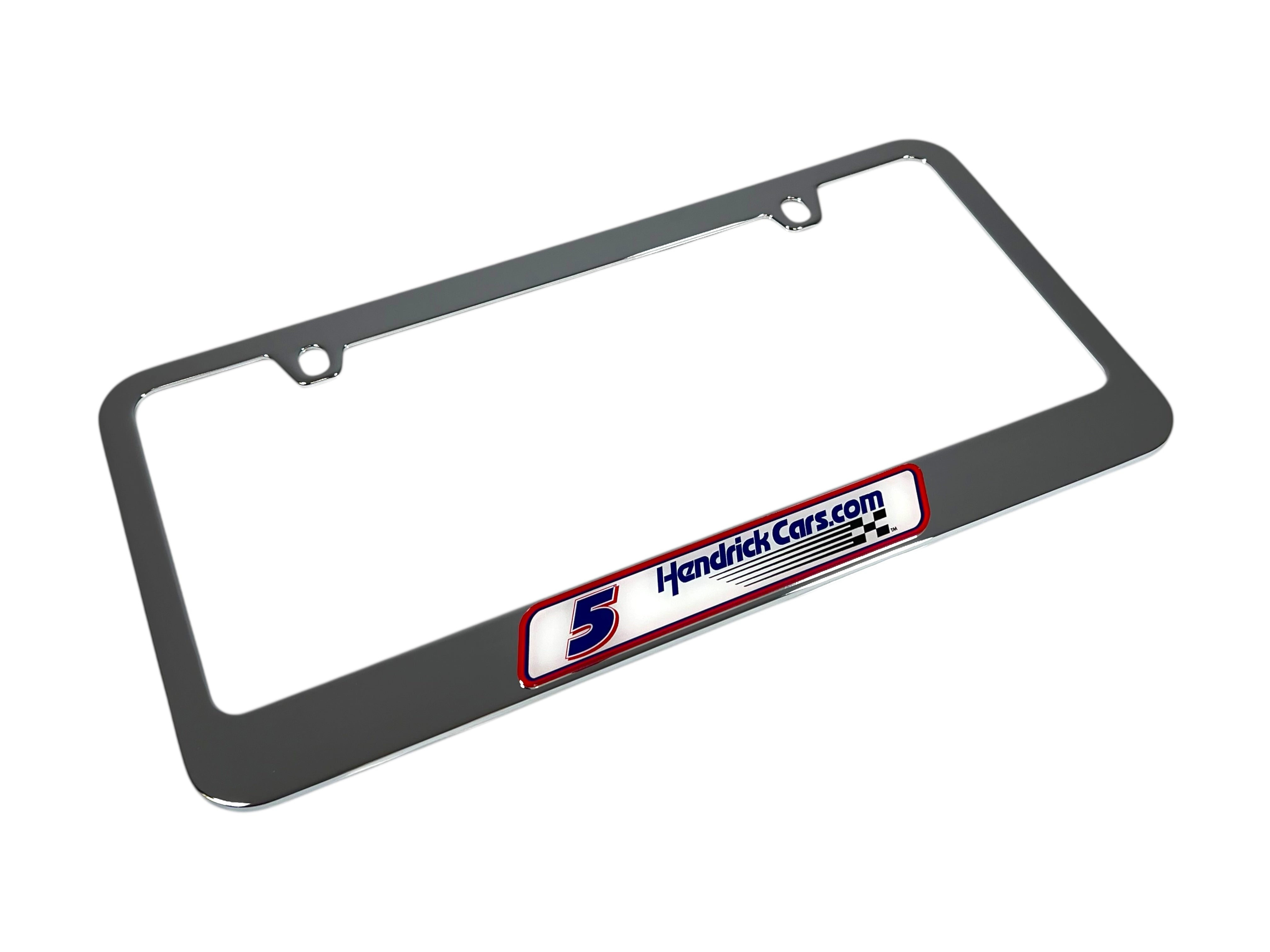 Kyle Larson Hendrickcars.com # & Sponsor Chrome License Plate Frame