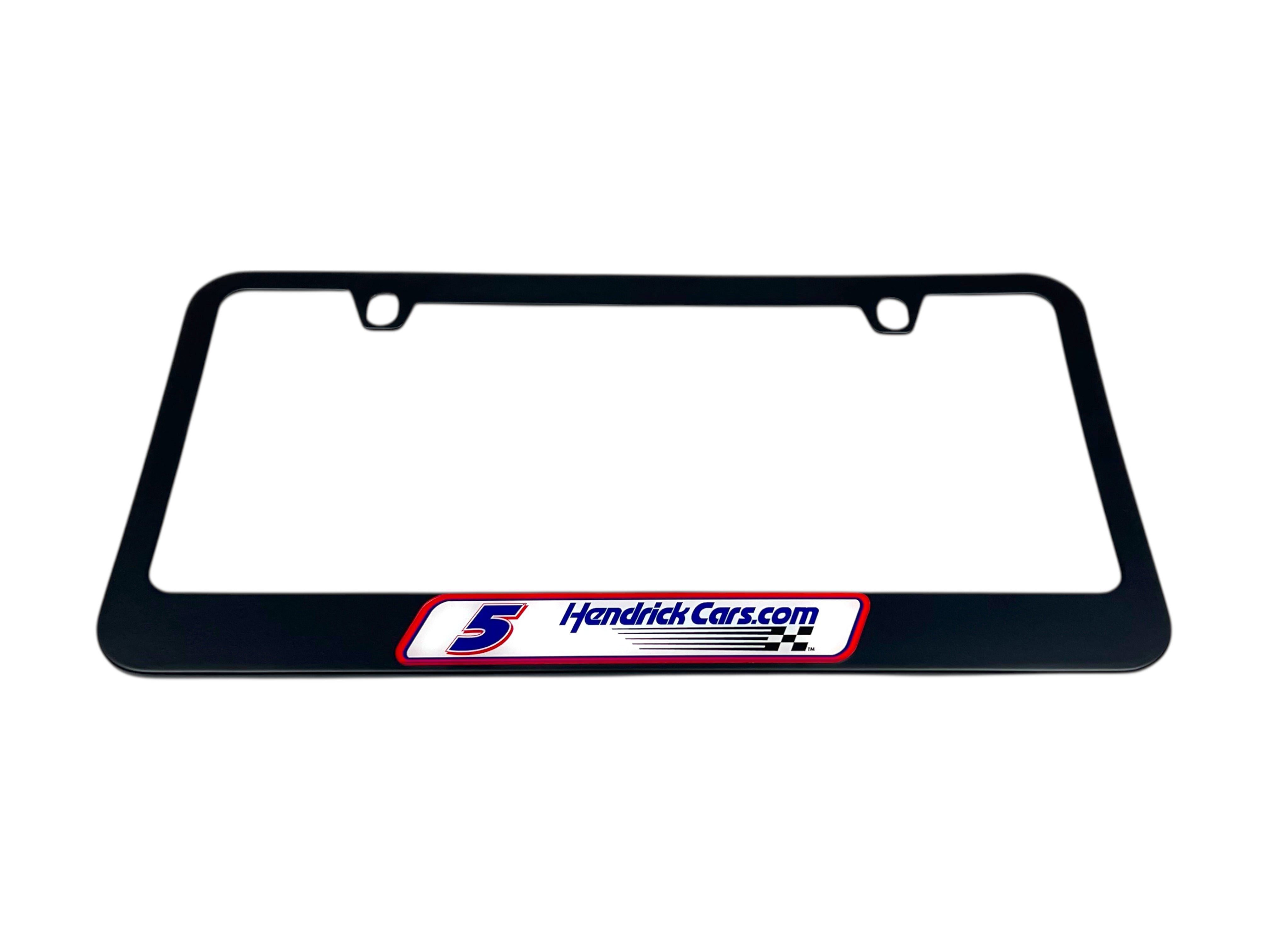 Kyle Larson Hendrickcars.com # & Sponsor Black License Plate Frame