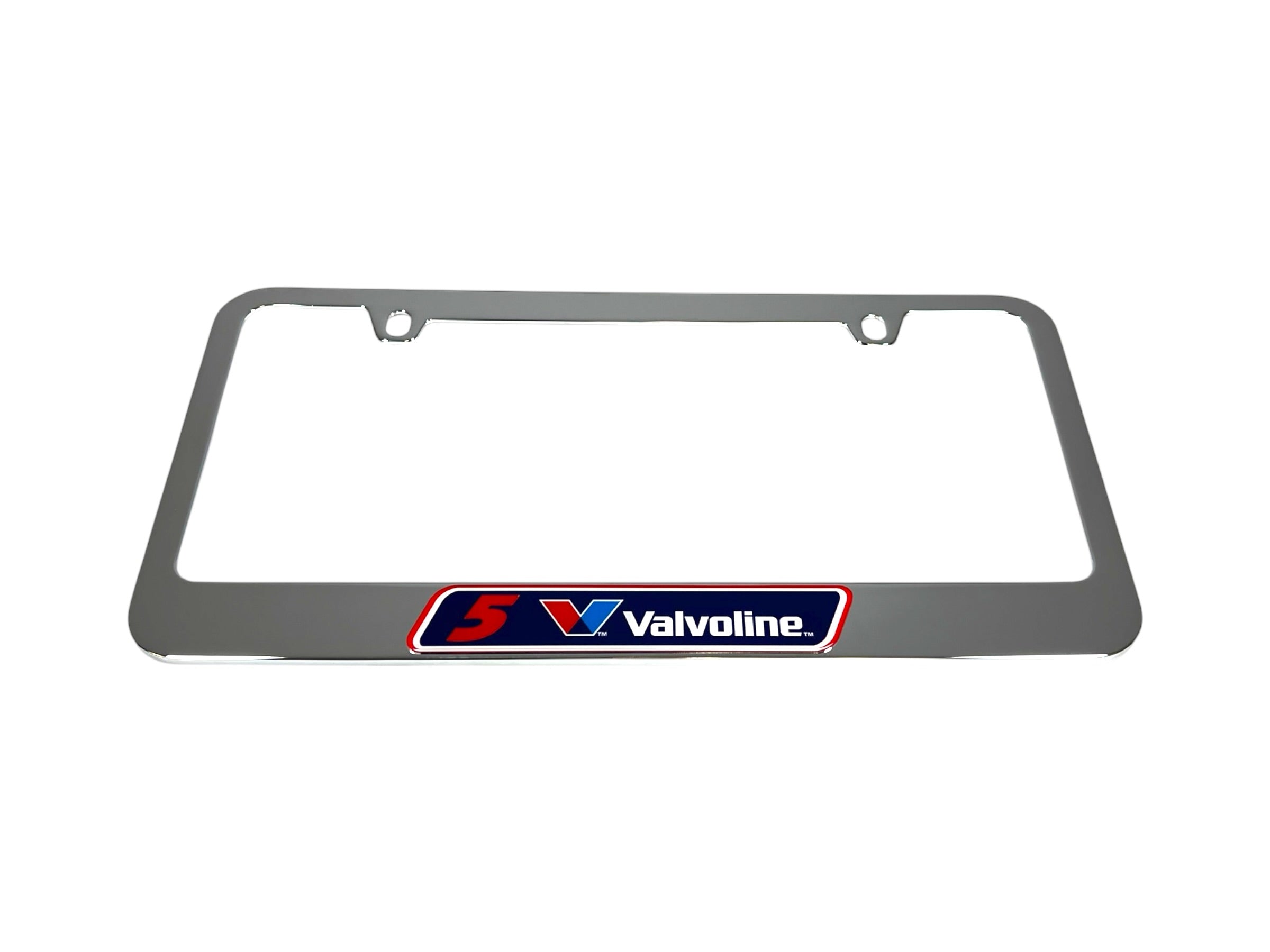 Kyle Larson Valvoline # & Sponsor Chrome License Plate Frame