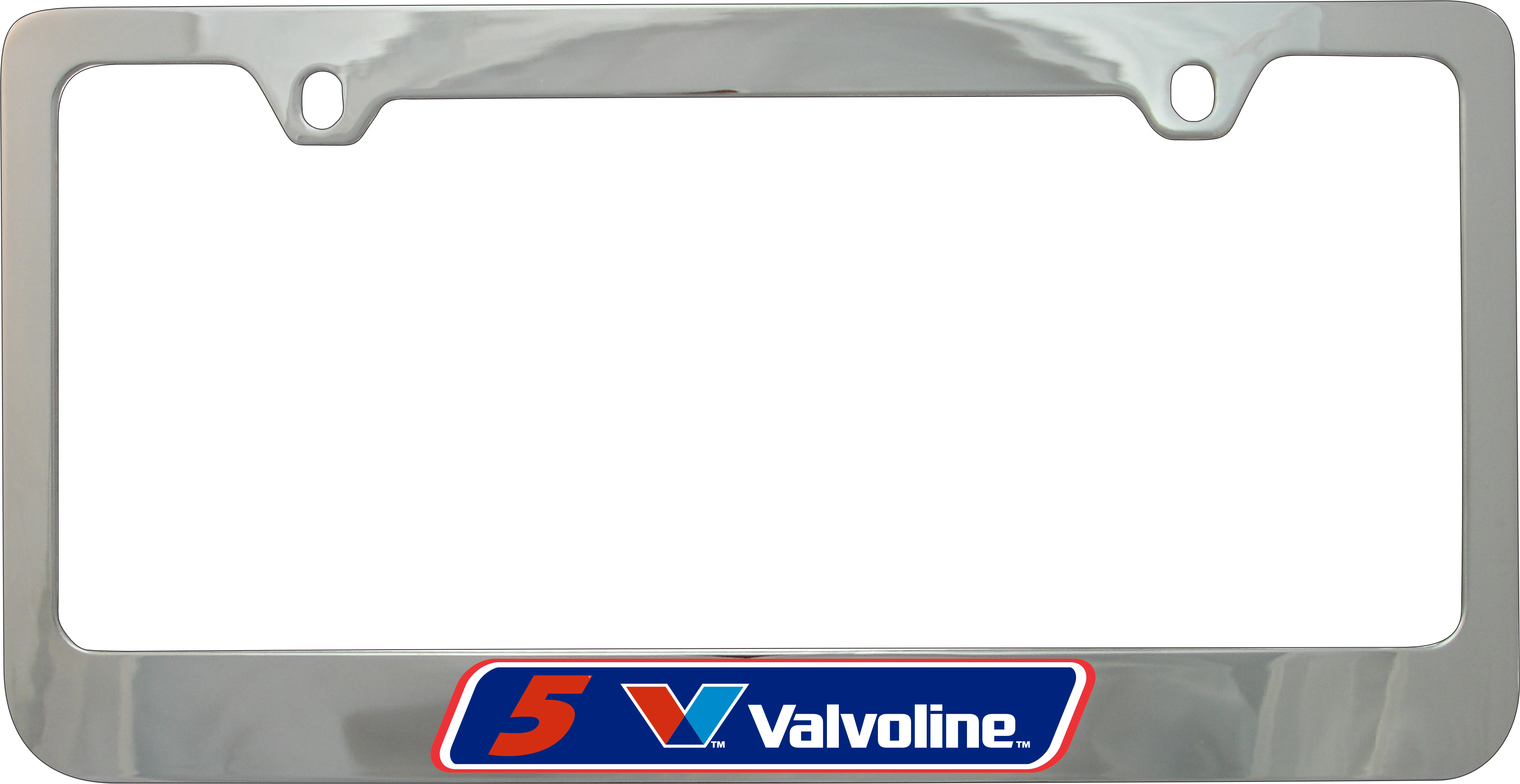 Kyle Larson Valvoline # & Sponsor Chrome License Plate Frame